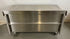 PRS Stainless Steel Prep Table with 2 Door Cabinet and Table Extender