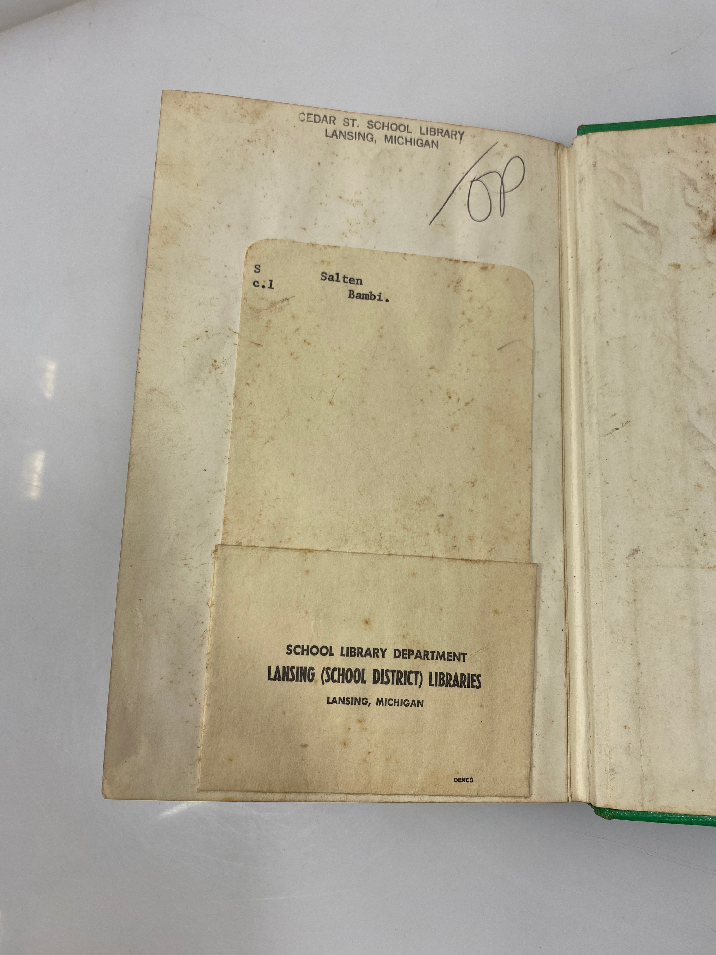 Bambi by Felix Salten 1929 Simon and Schuster Ex-library HC