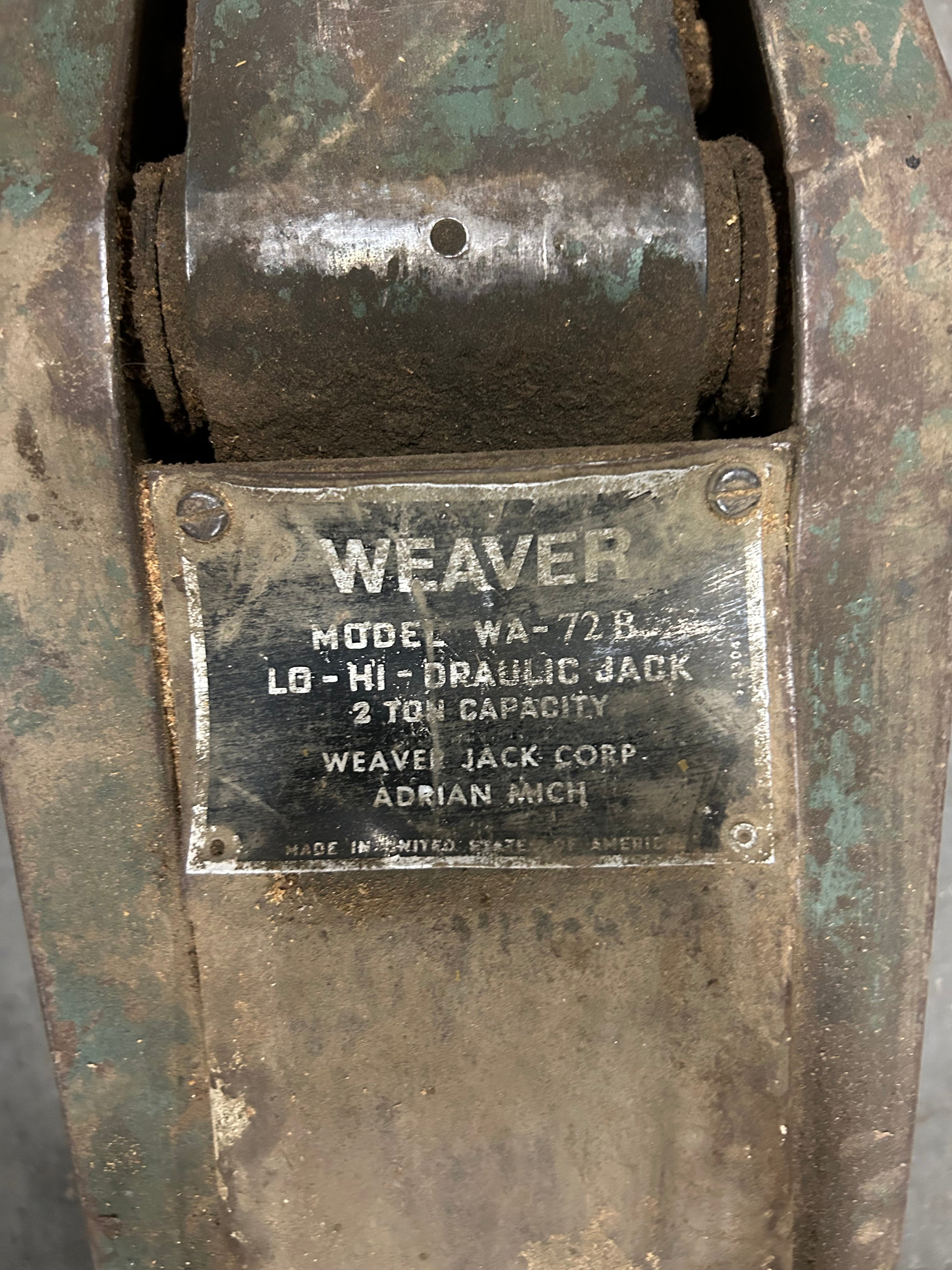 Weaver Service Jack 2 Ton Capacity