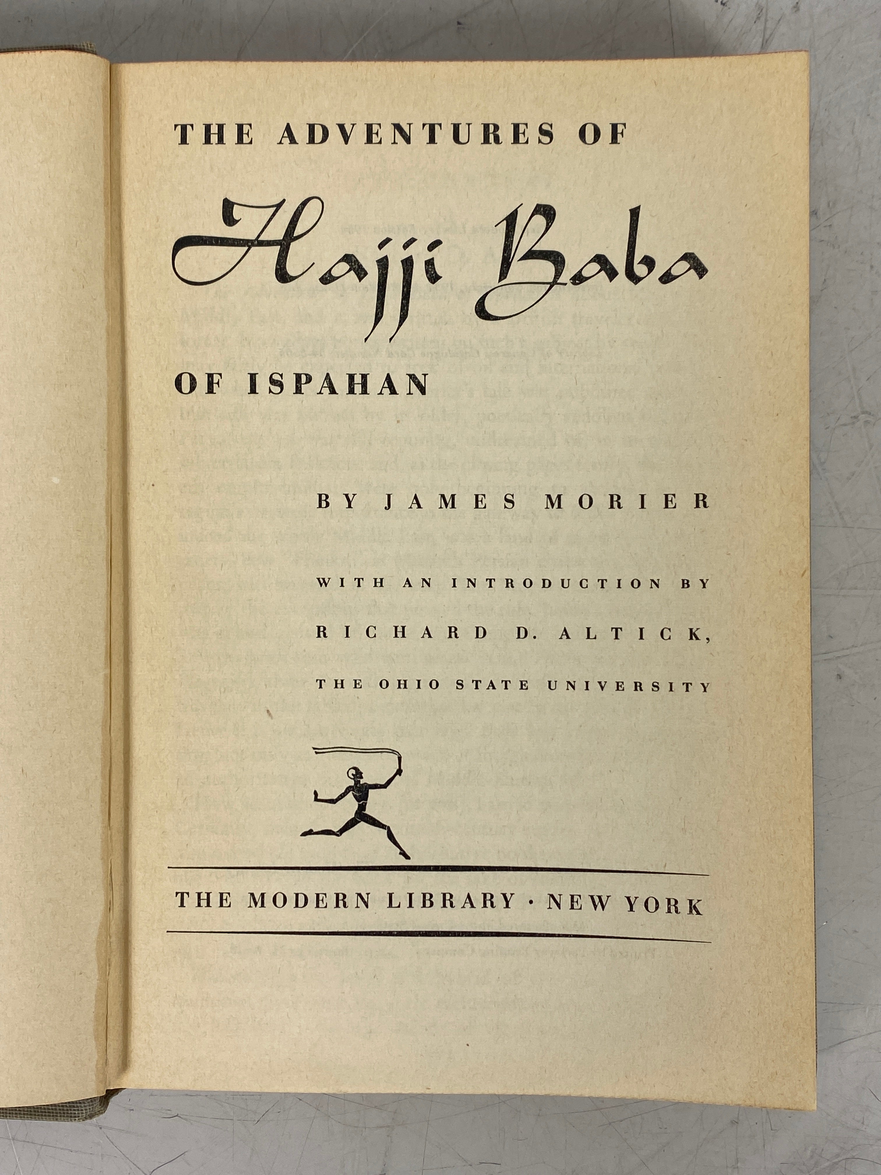 The Adventures of Hajji Baba of Ispahan 1st Modern Library Edition HC