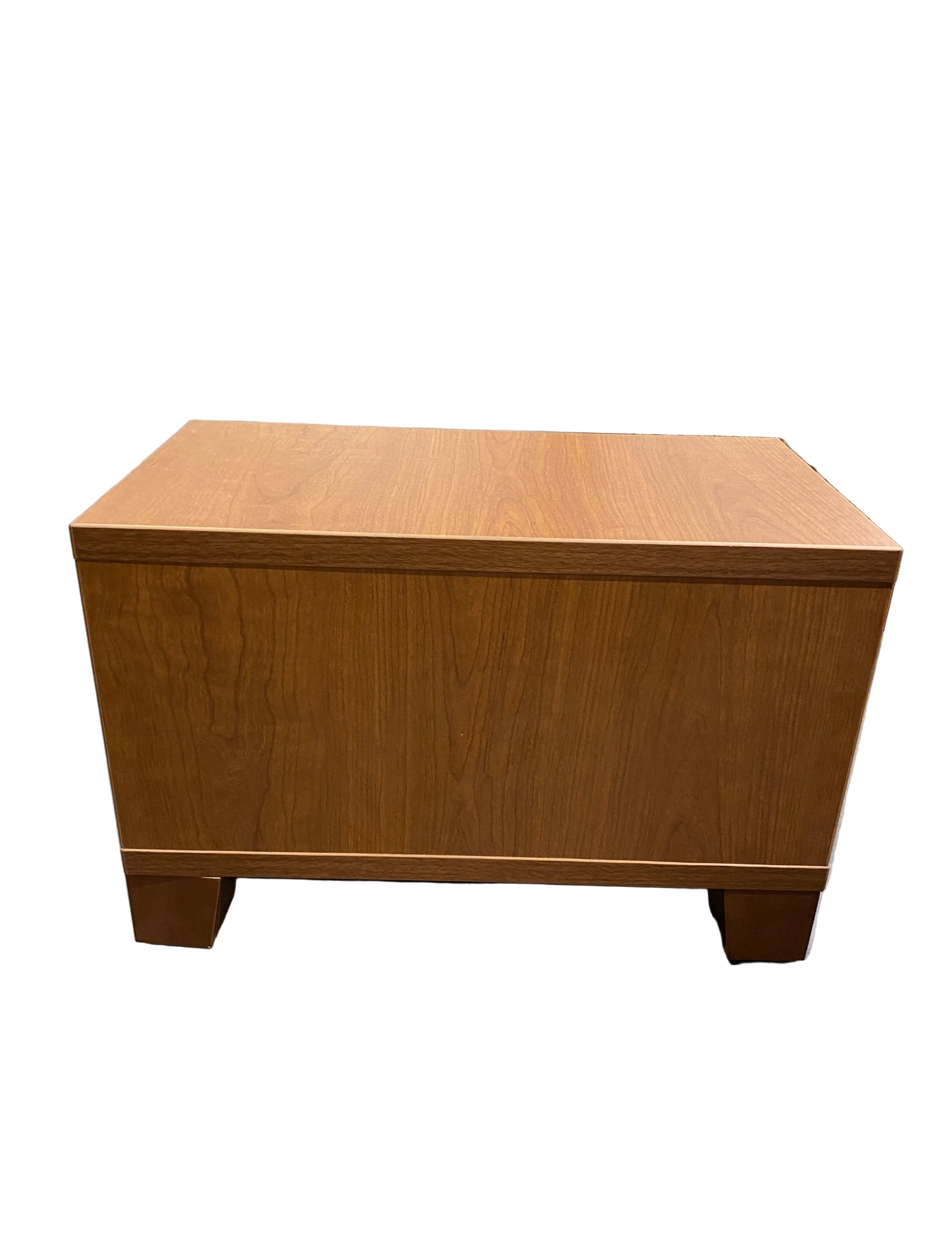 Oak Cubby Side Table
