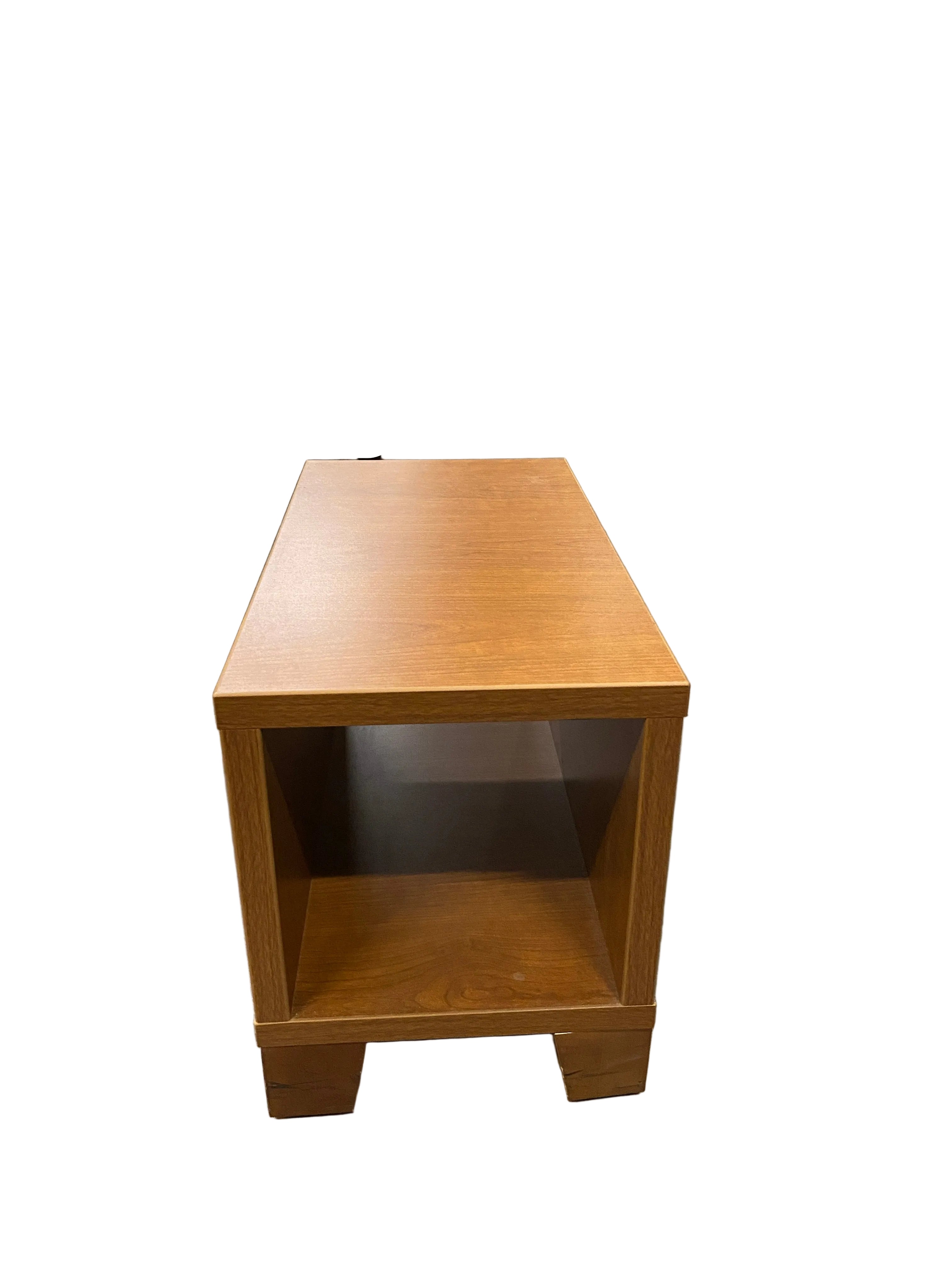 Oak Cubby Side Table