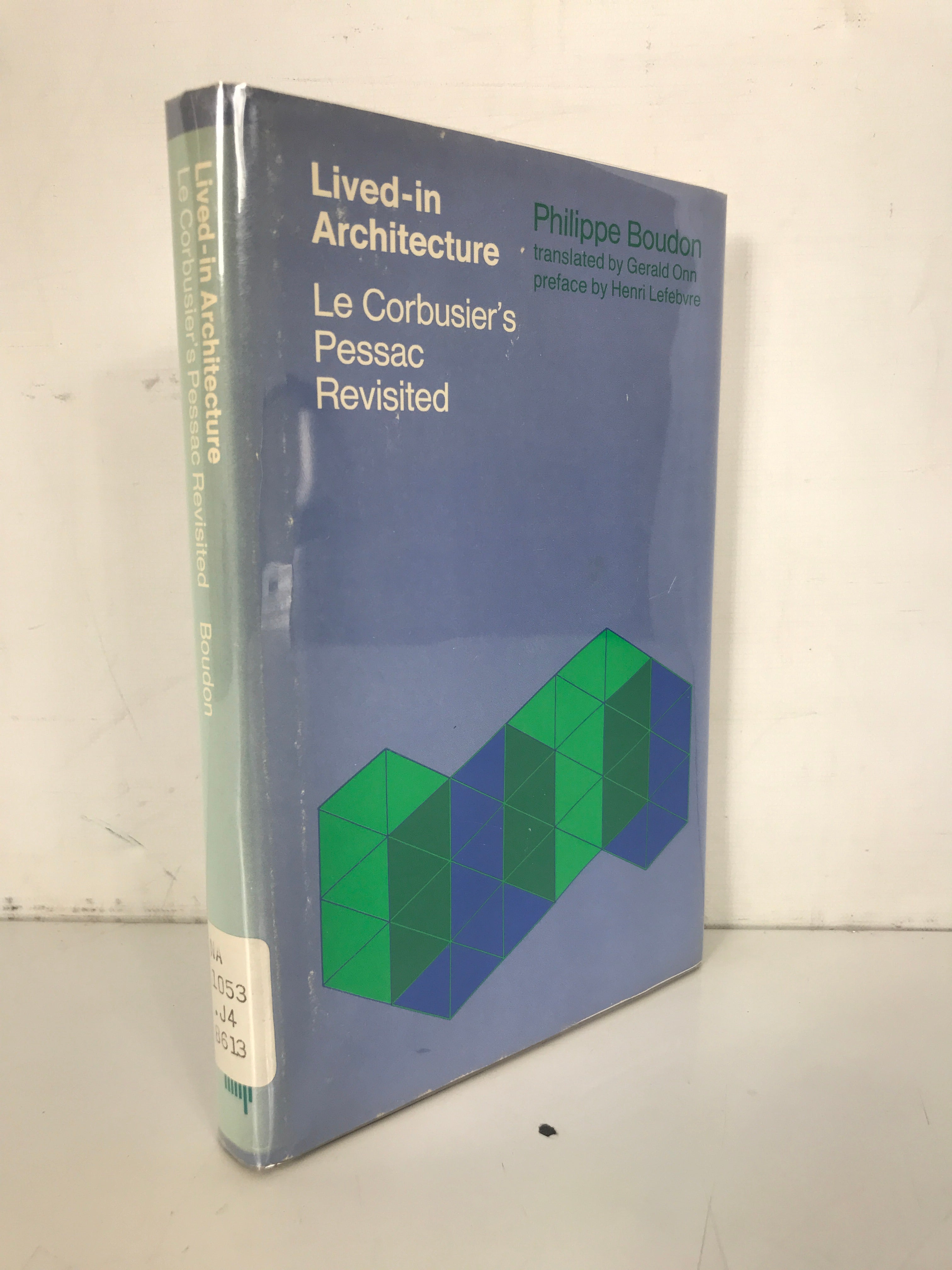 Lived-in Architecture Boudon 1972 1st English Ed HCDJ Ex-Library