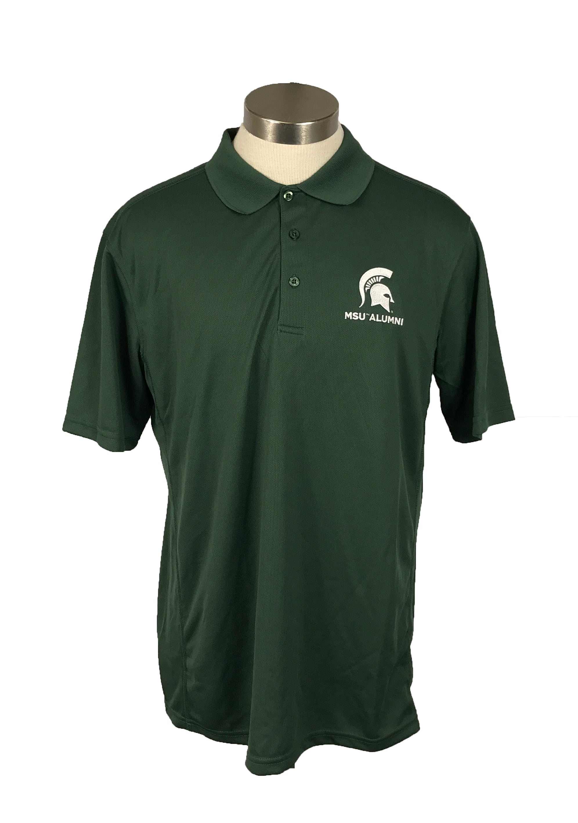 Michigan State University Green "MSU Alumni" Polo Men's Size Small