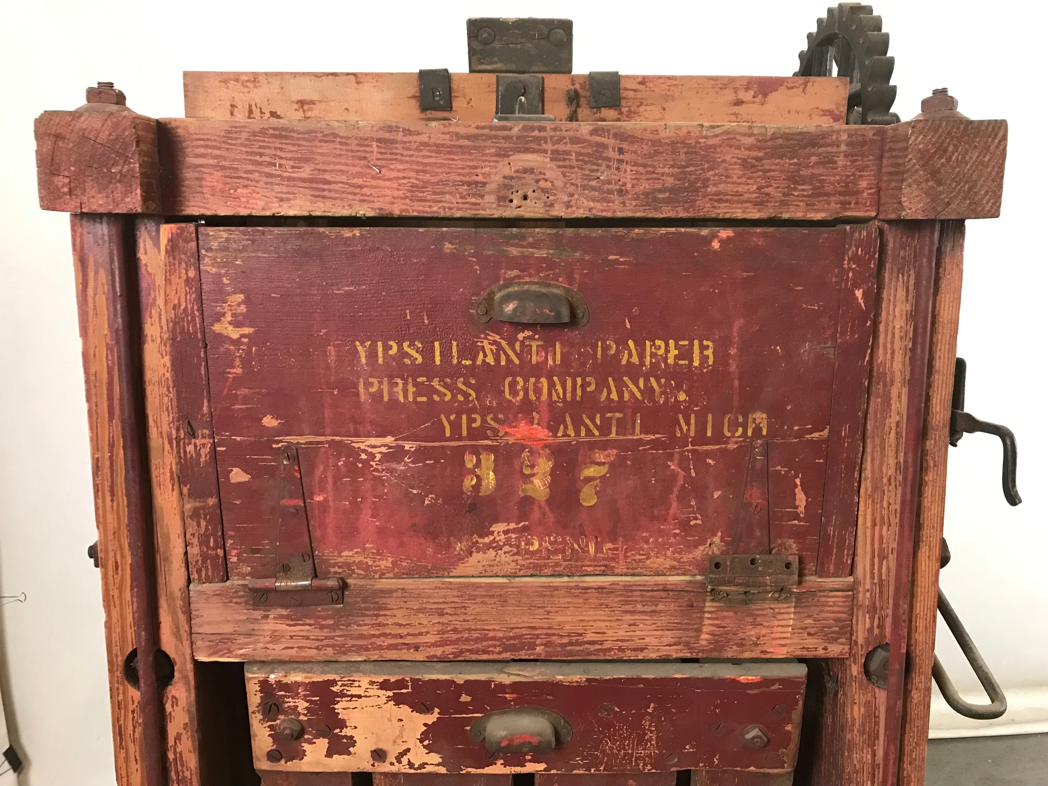 Antique The Wolverine Paper Baler