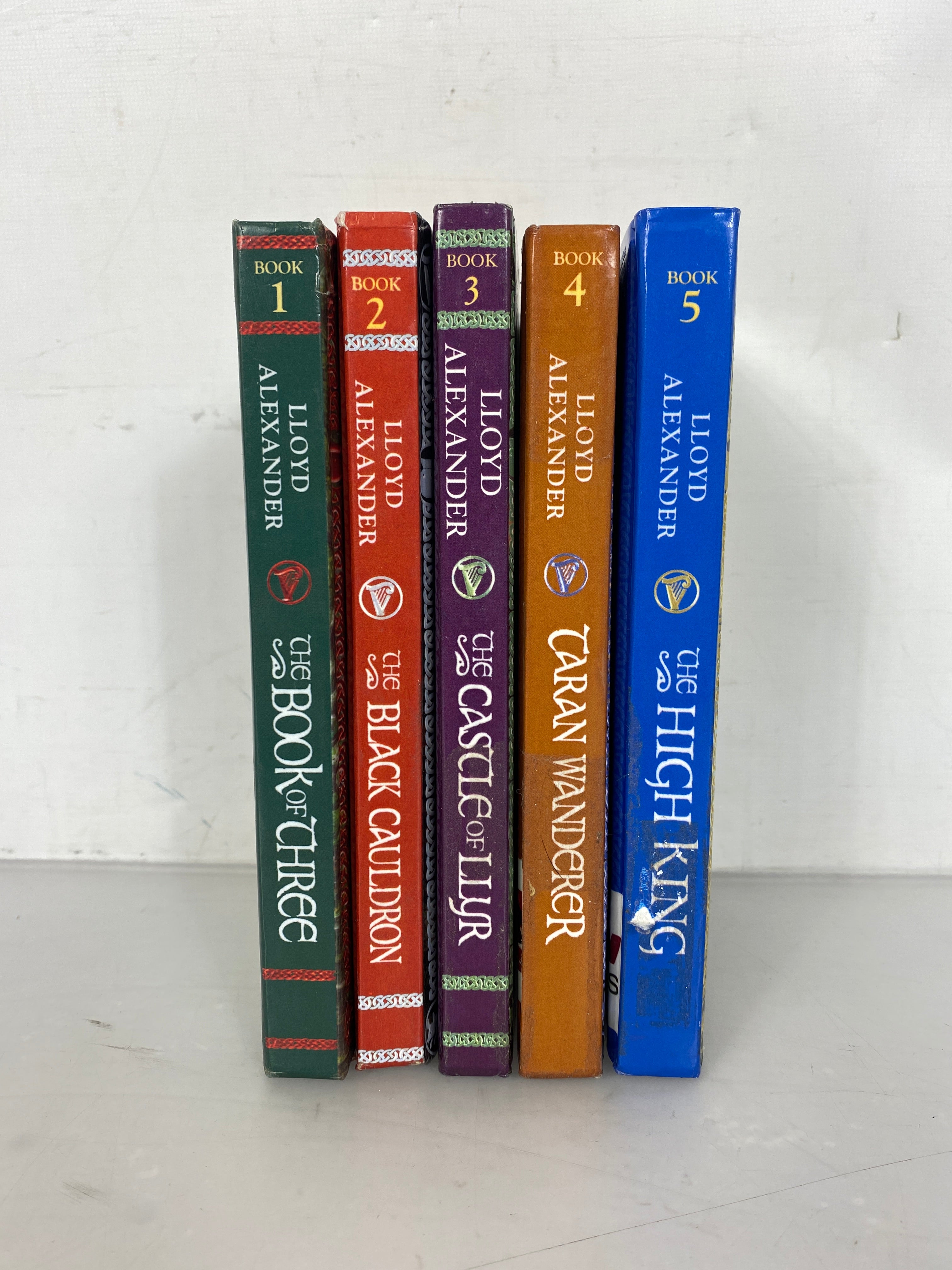5 Book Set: The Chronicles of Prydain by Lloyd Alexander Books 1-5 HC (2009-2011) Former Library Copies