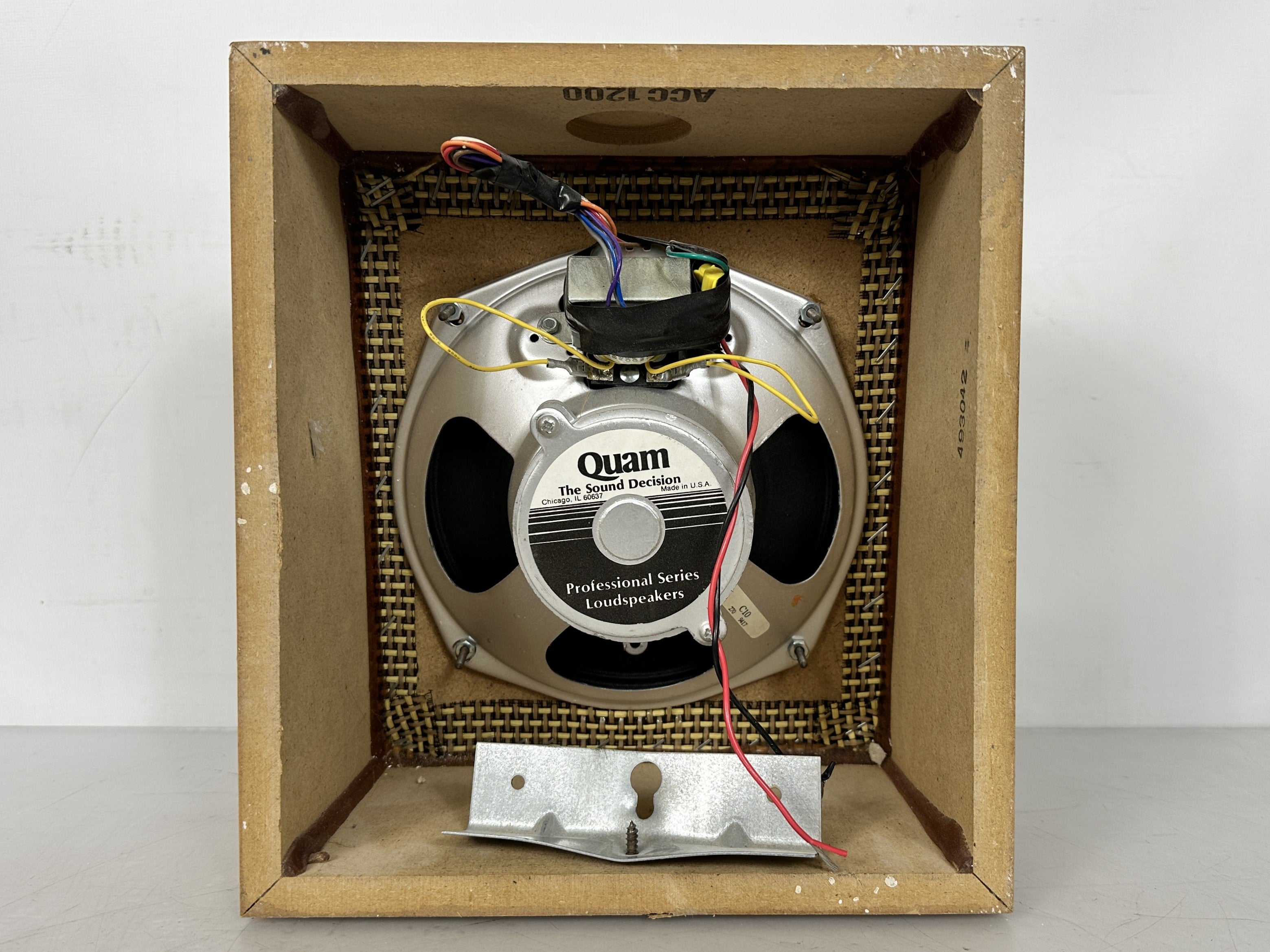 Quam Professional Series C10 8" Loudspeaker w/ Wooden Housing
