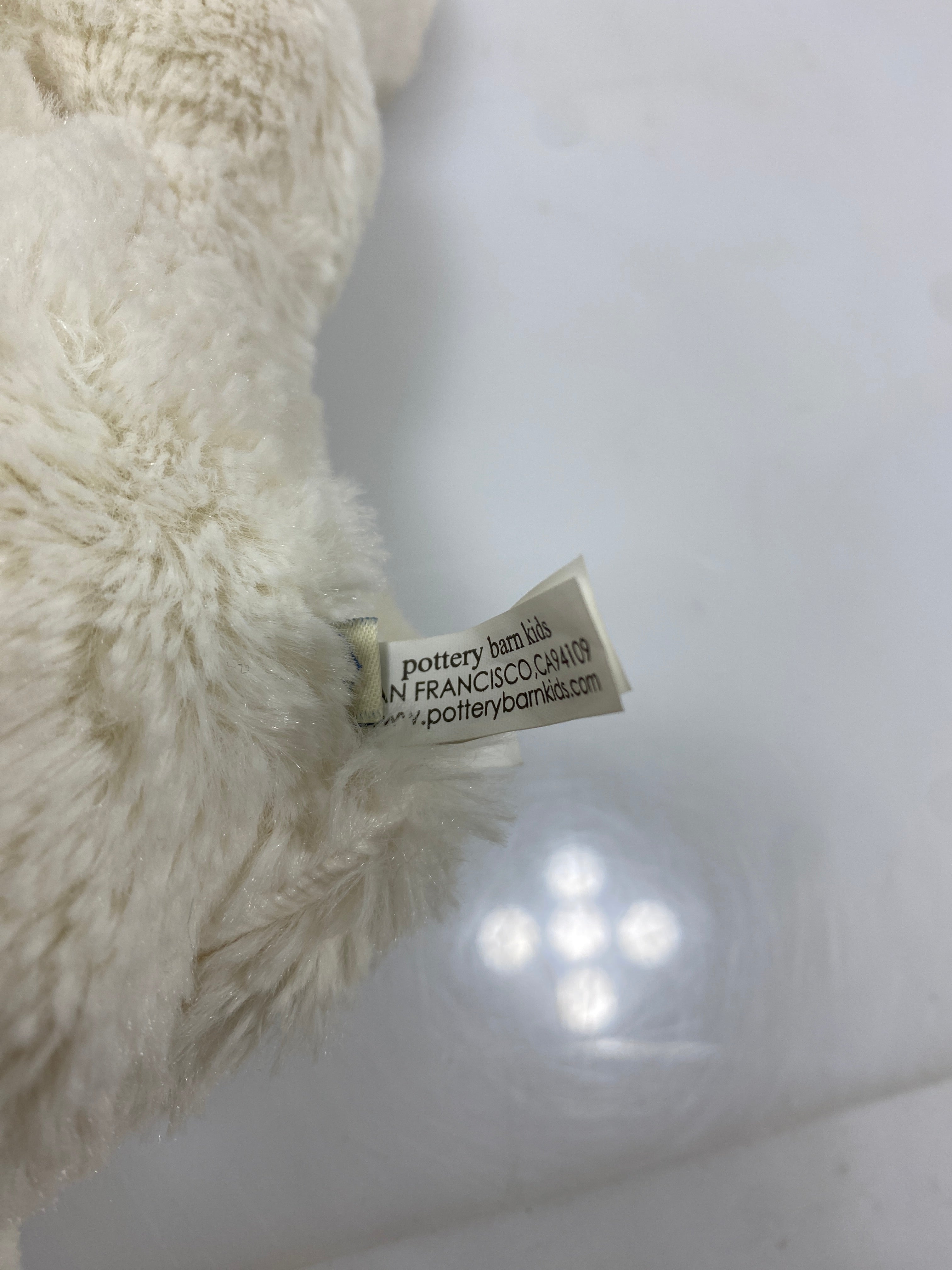Pottery Barn Kids Small White Rabbit Stuffed Plush Toy