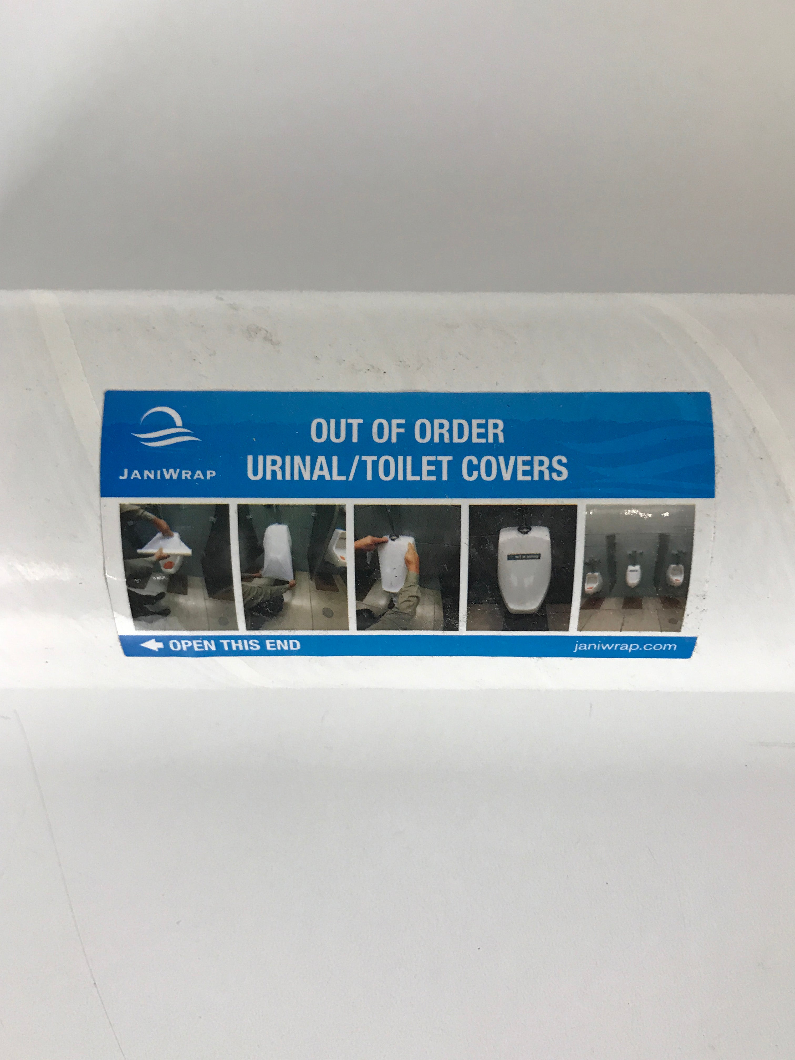 Janiwrap Out of Order Urinal/Toilet Covers