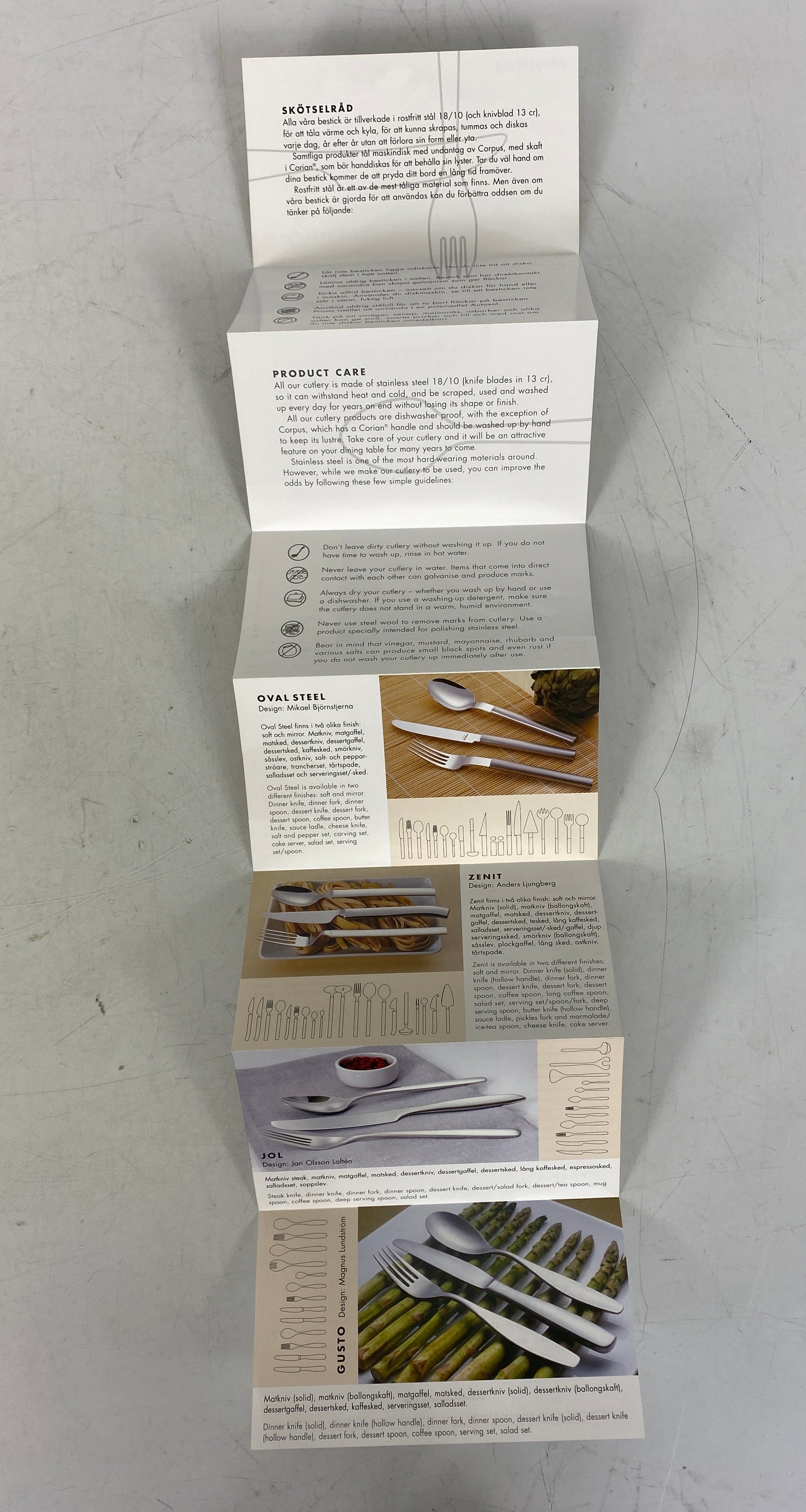 Lot of BodaNova (Sweden) Catalog Booklets: Cutlery/Stoneware/Glassware SC