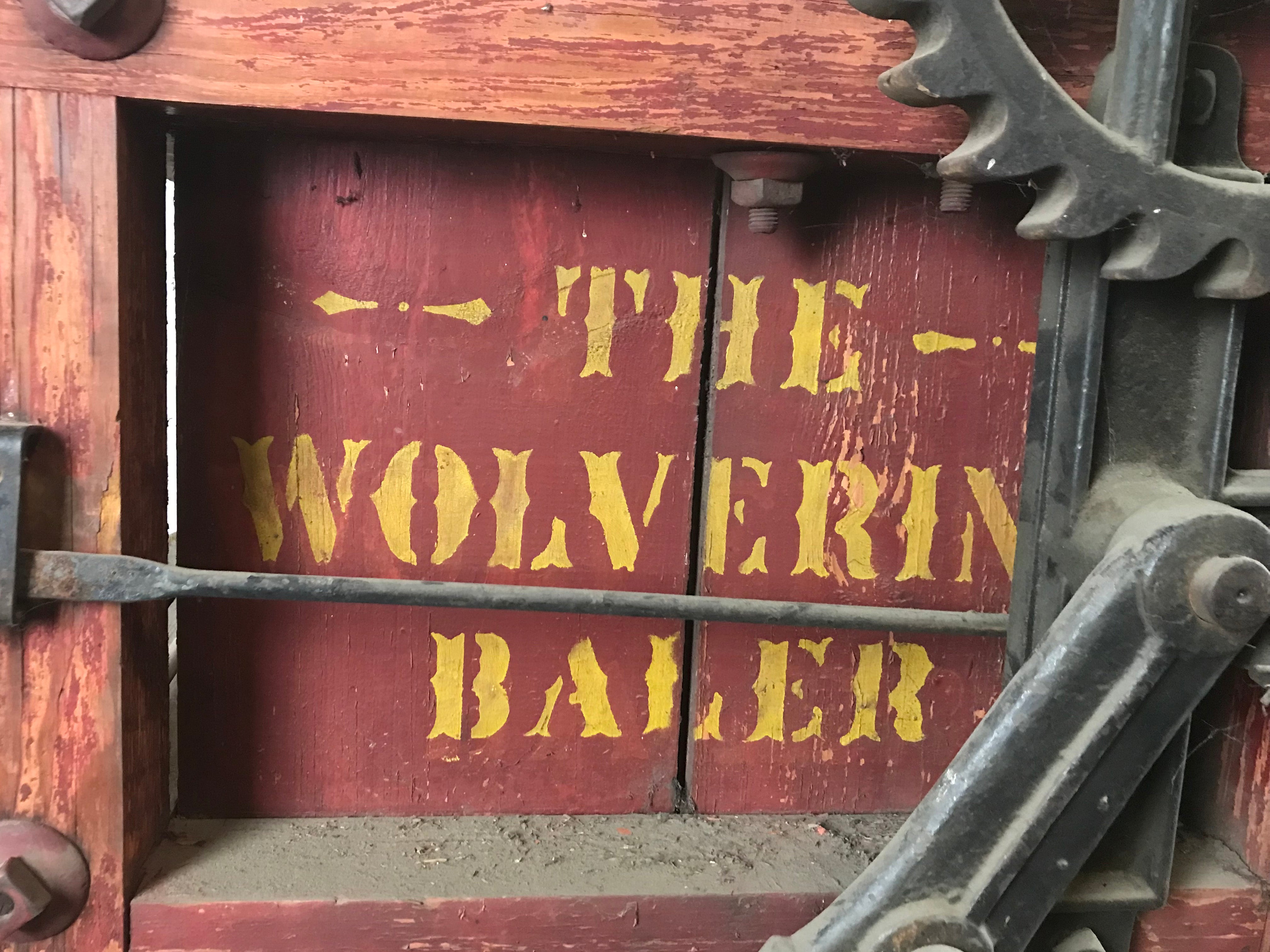 Antique The Wolverine Paper Baler