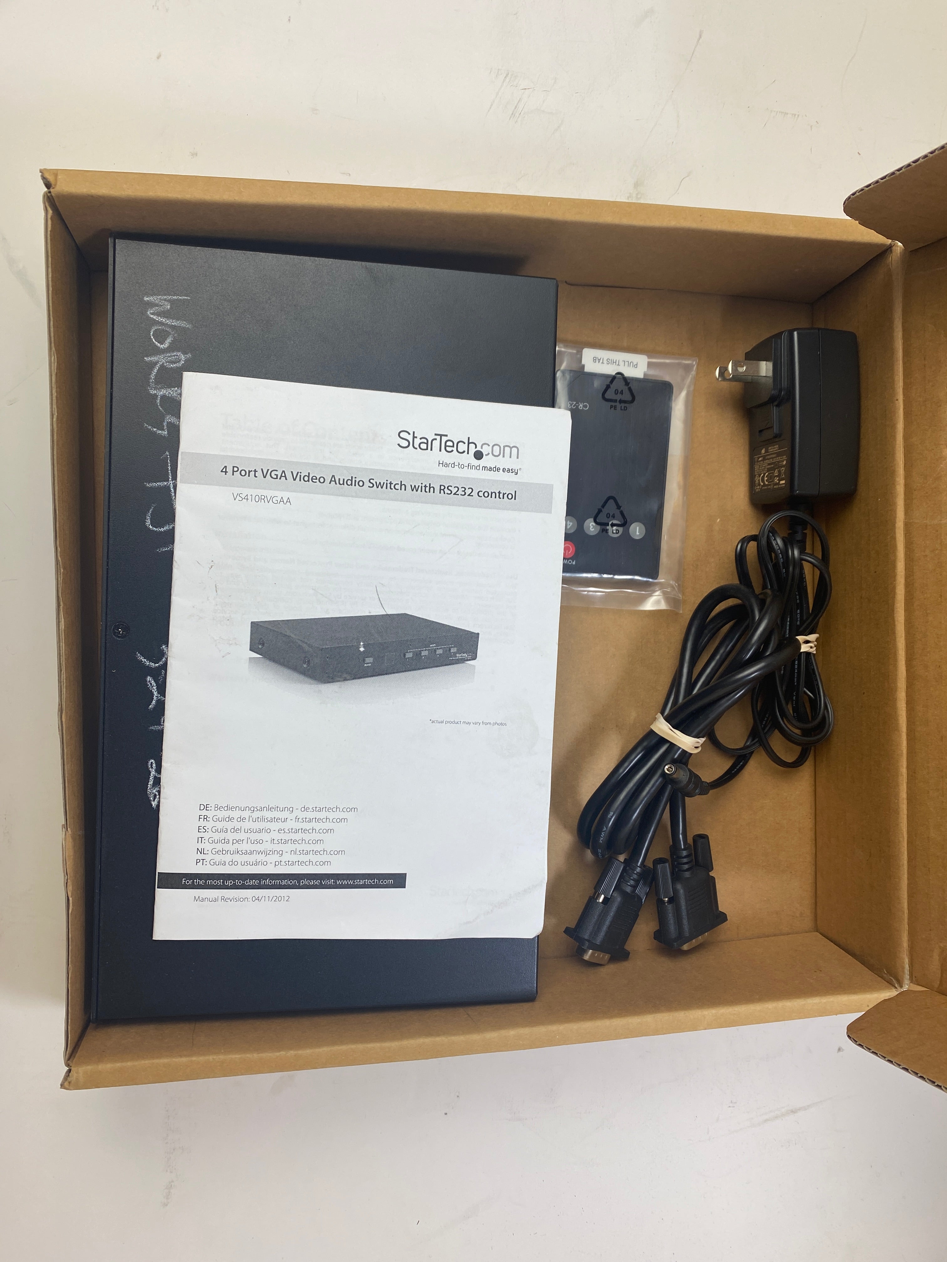 StarTech 4 Port VGA Video Audio Switch with RS232 Control
