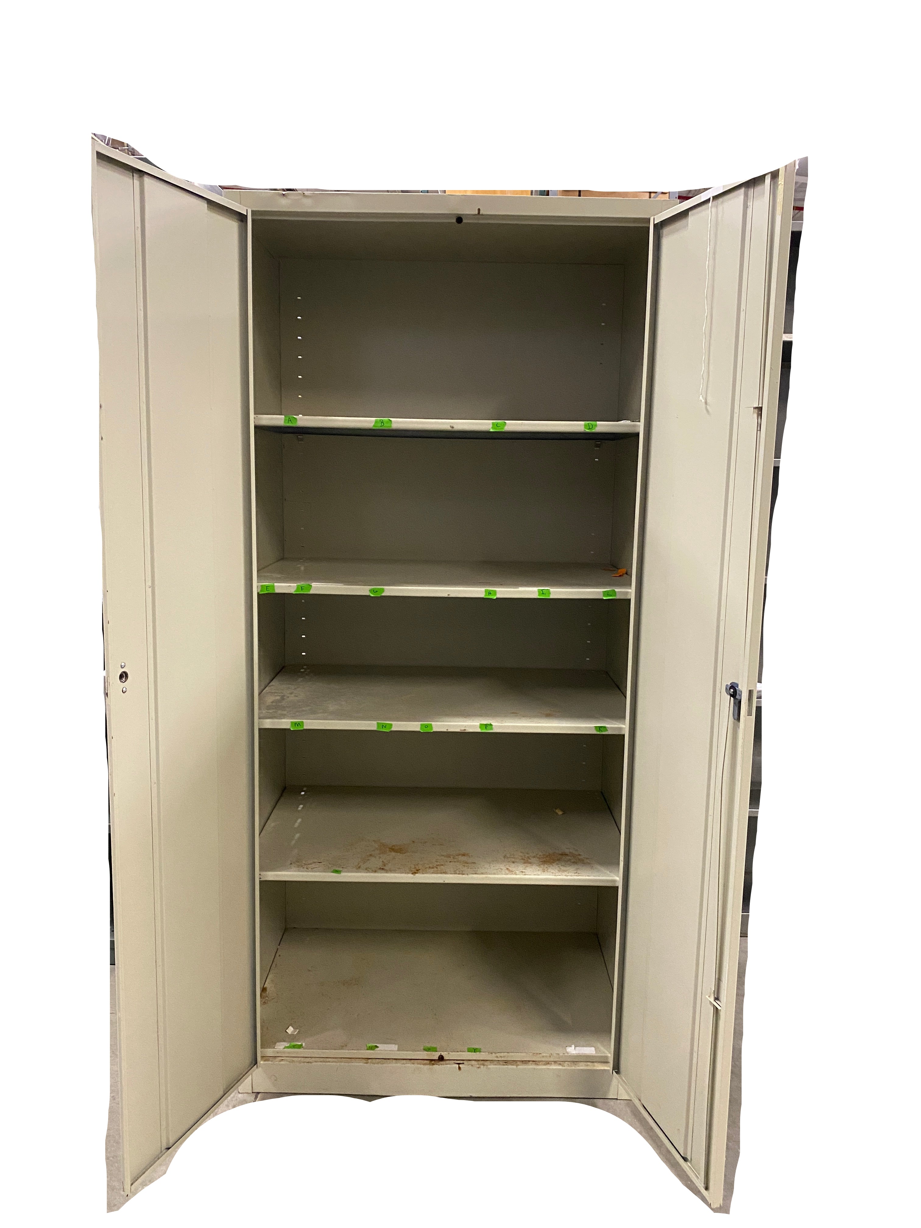 Tan 5 Tier Metal Cabinet