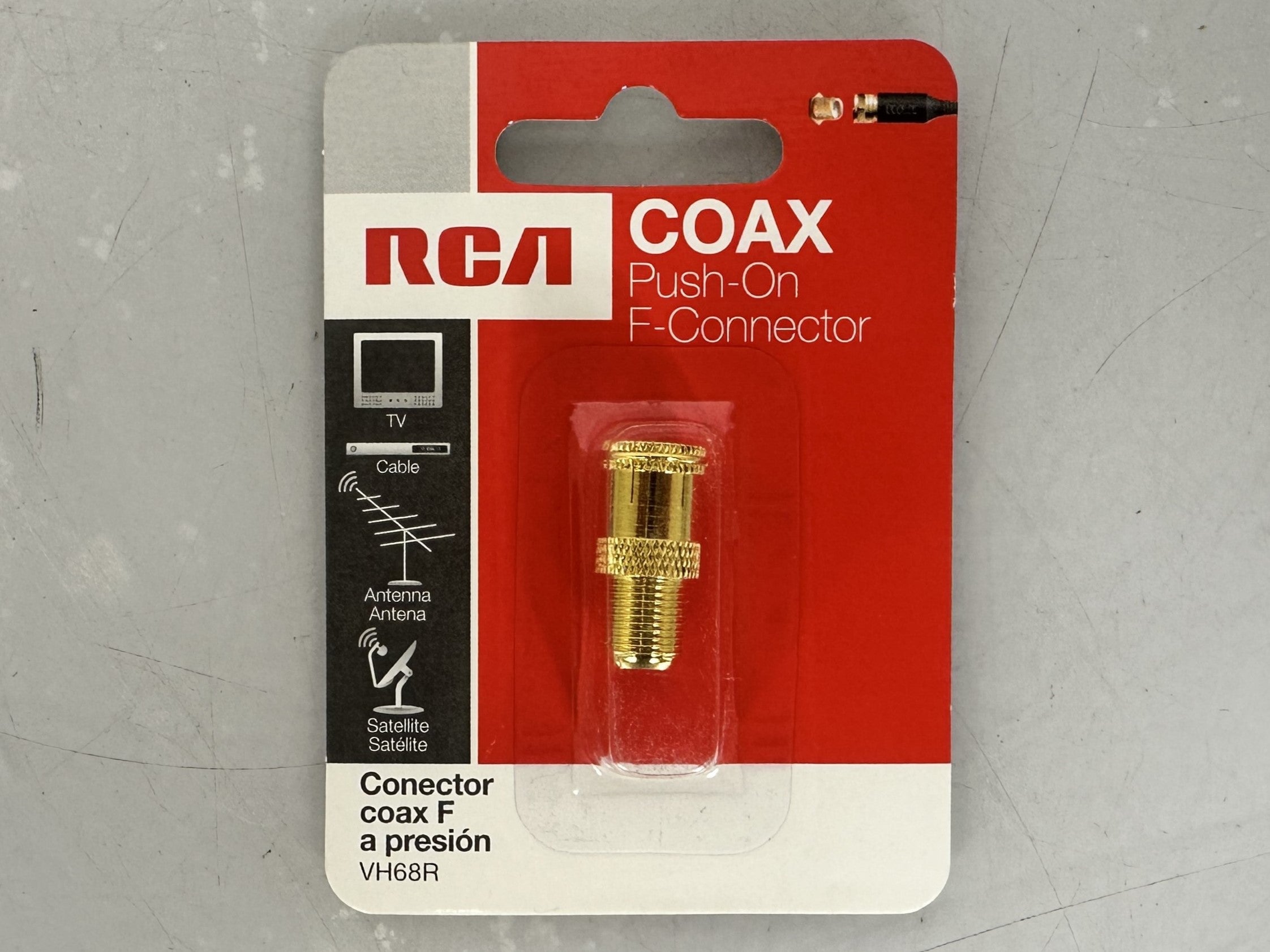 RCA Coax Push-On F-Connector