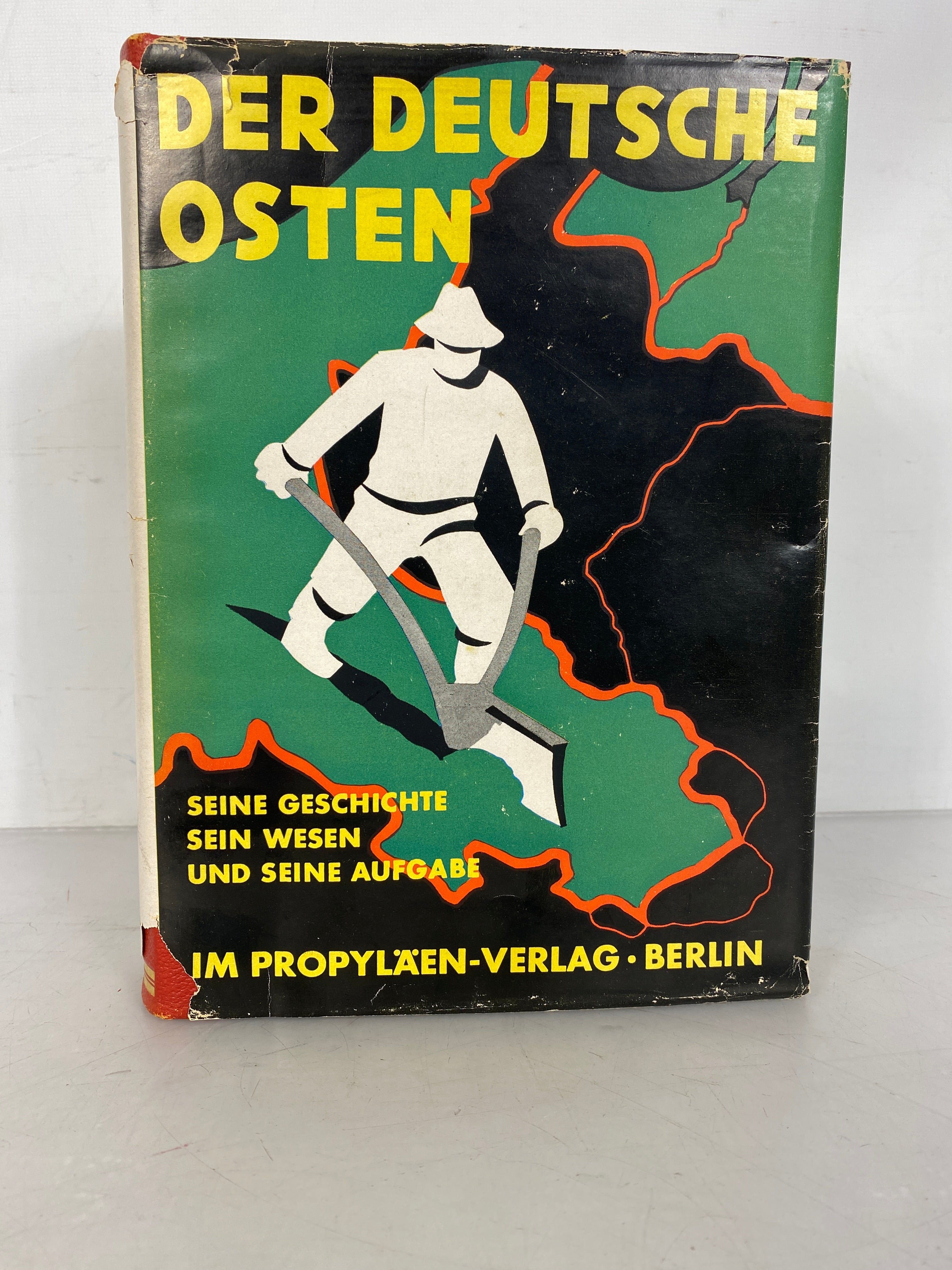 German Language History Book: Der Deutsche Osten (The German East, History, Nature, and Work) 1936 HC DJ