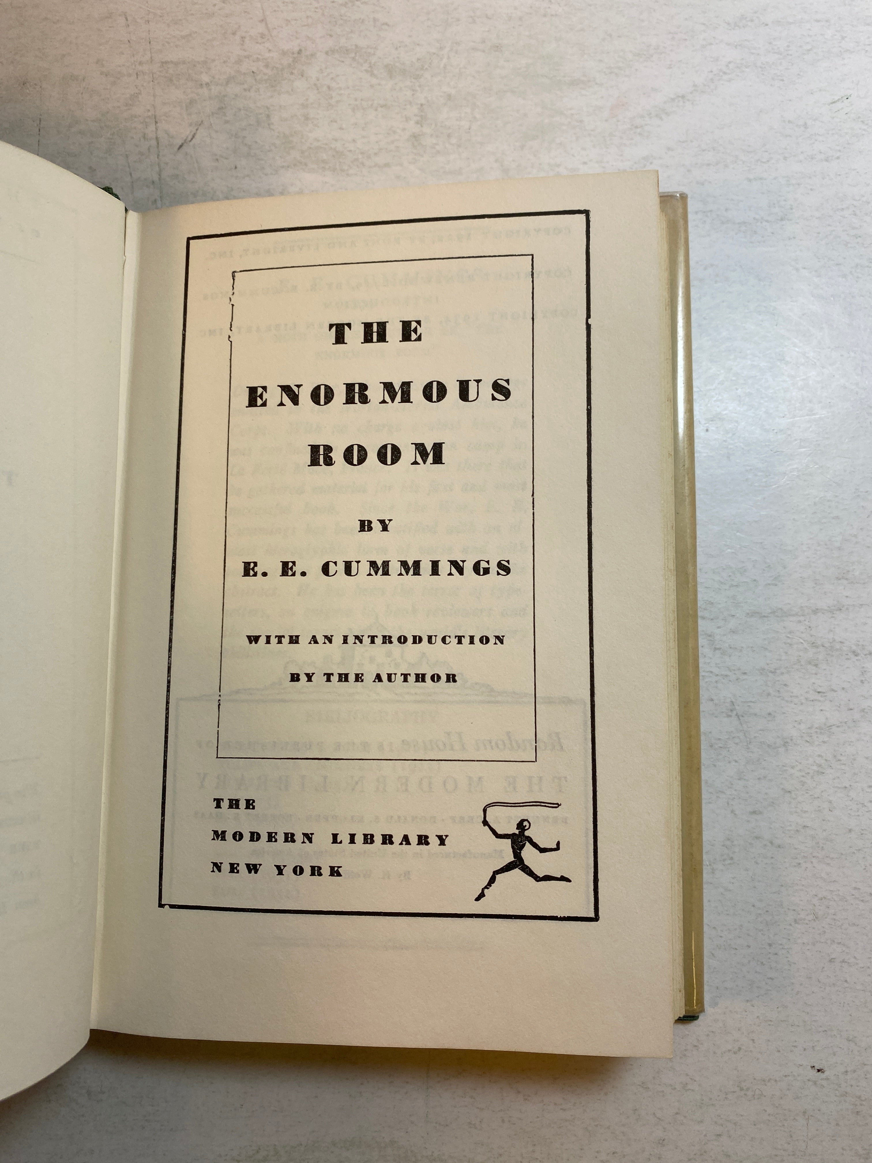 Enormous Room EE Cummings HCDJ 1934