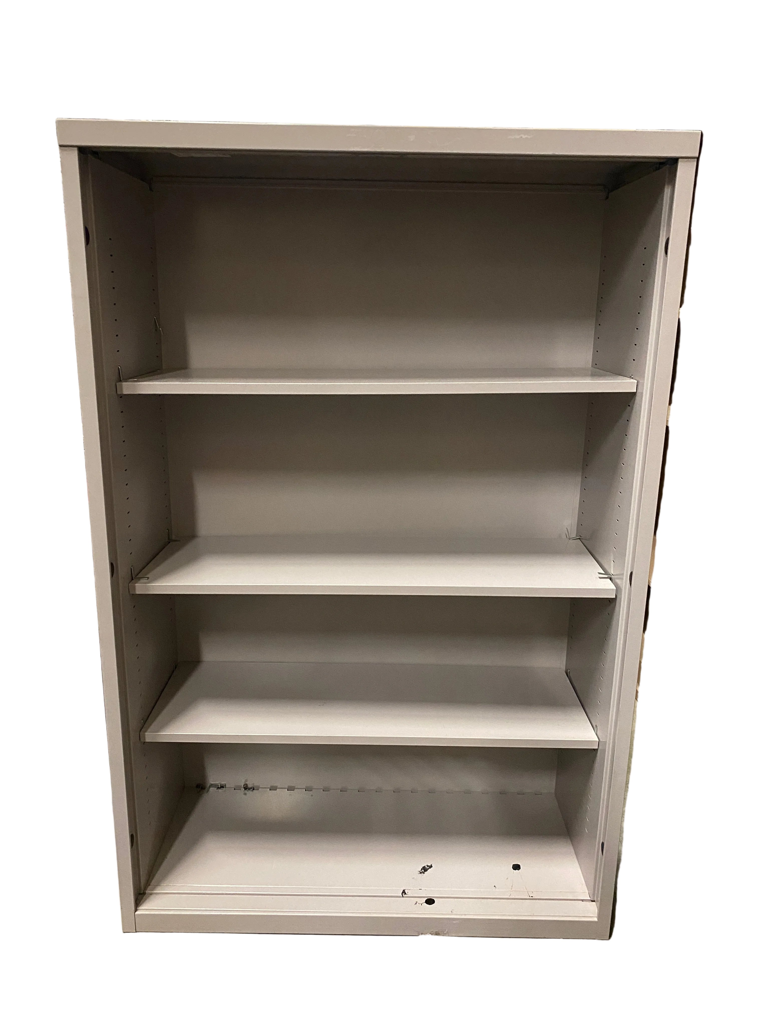 4 Tier Light Grey Adjustable Metal Shelf