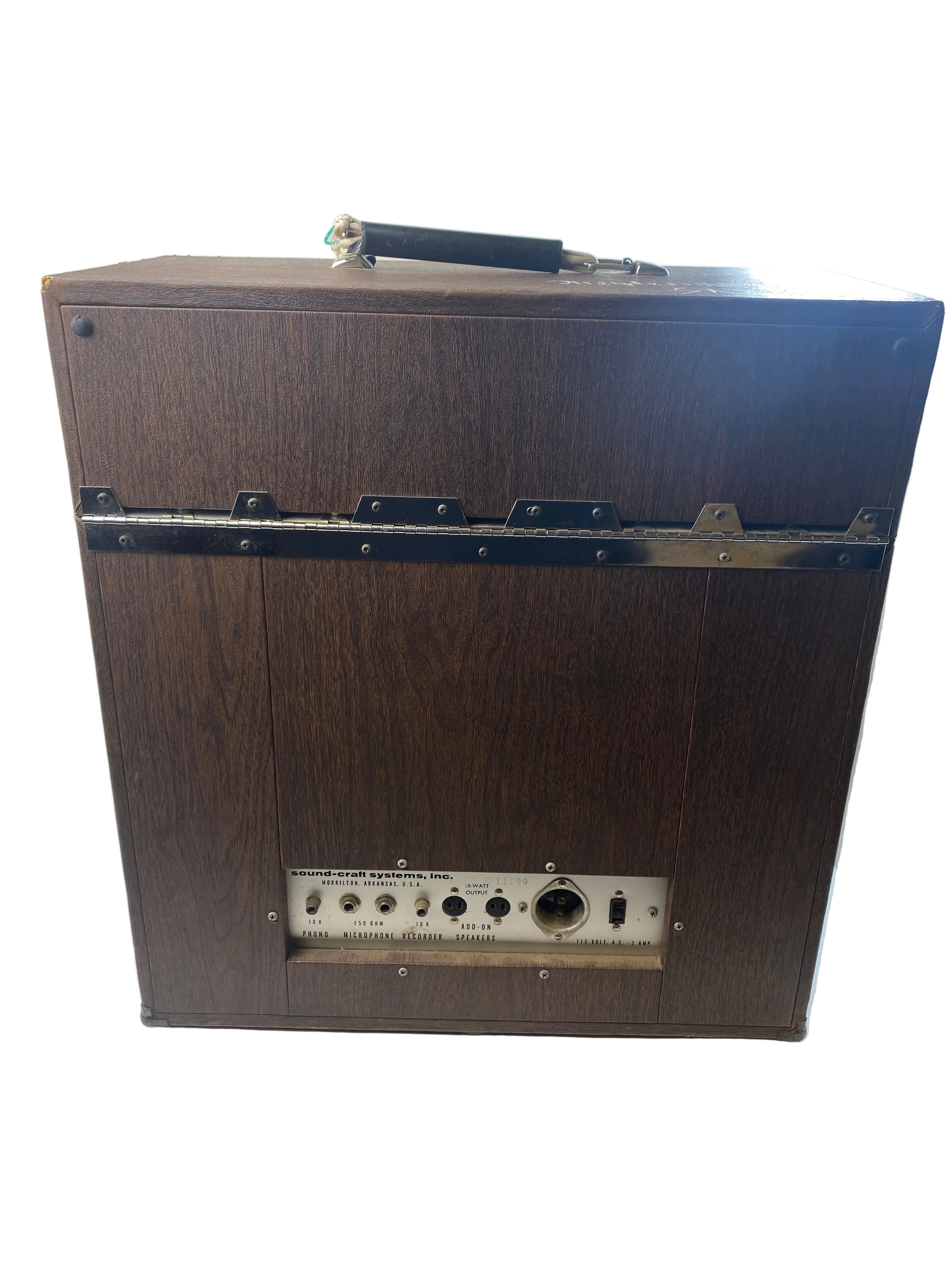 Lecternette Model 3010A Vintage Portable Mic PA Sound System *Tested, no mic*