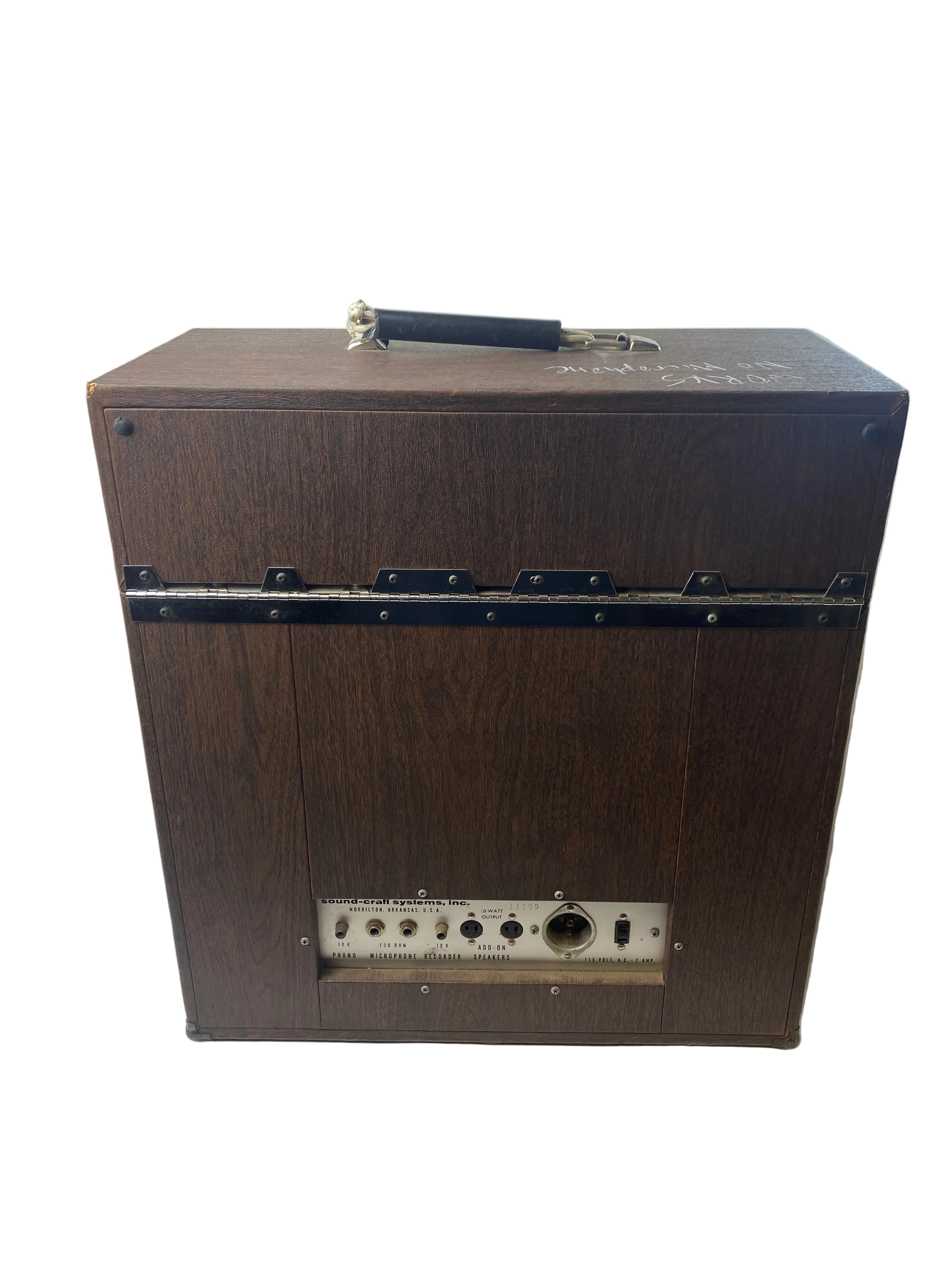 Lecternette Model 3010A Vintage Portable Mic PA Sound System *Tested, no mic*