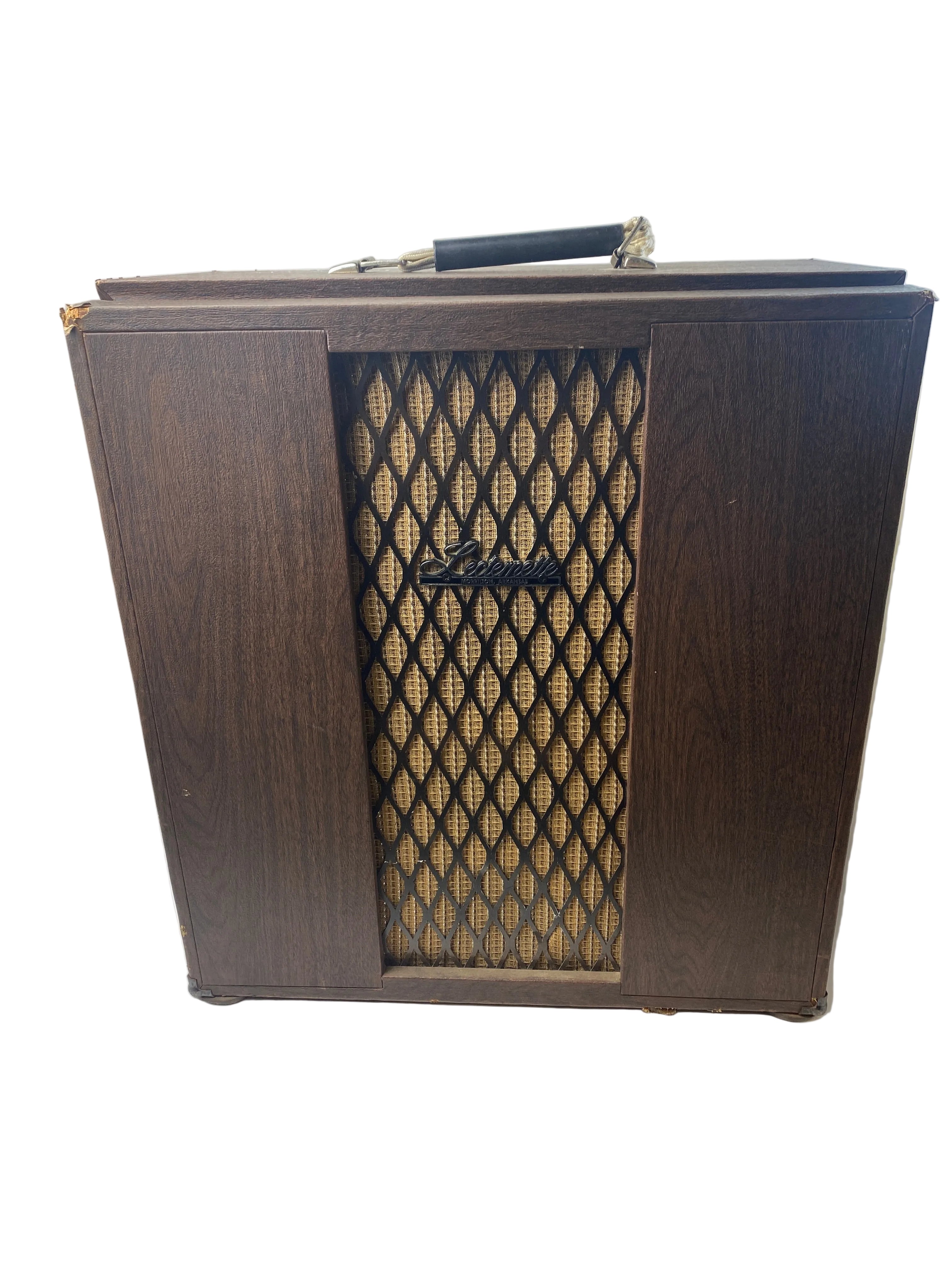 Lecternette Model 3010A Vintage Portable Mic PA Sound System *Tested, no mic*