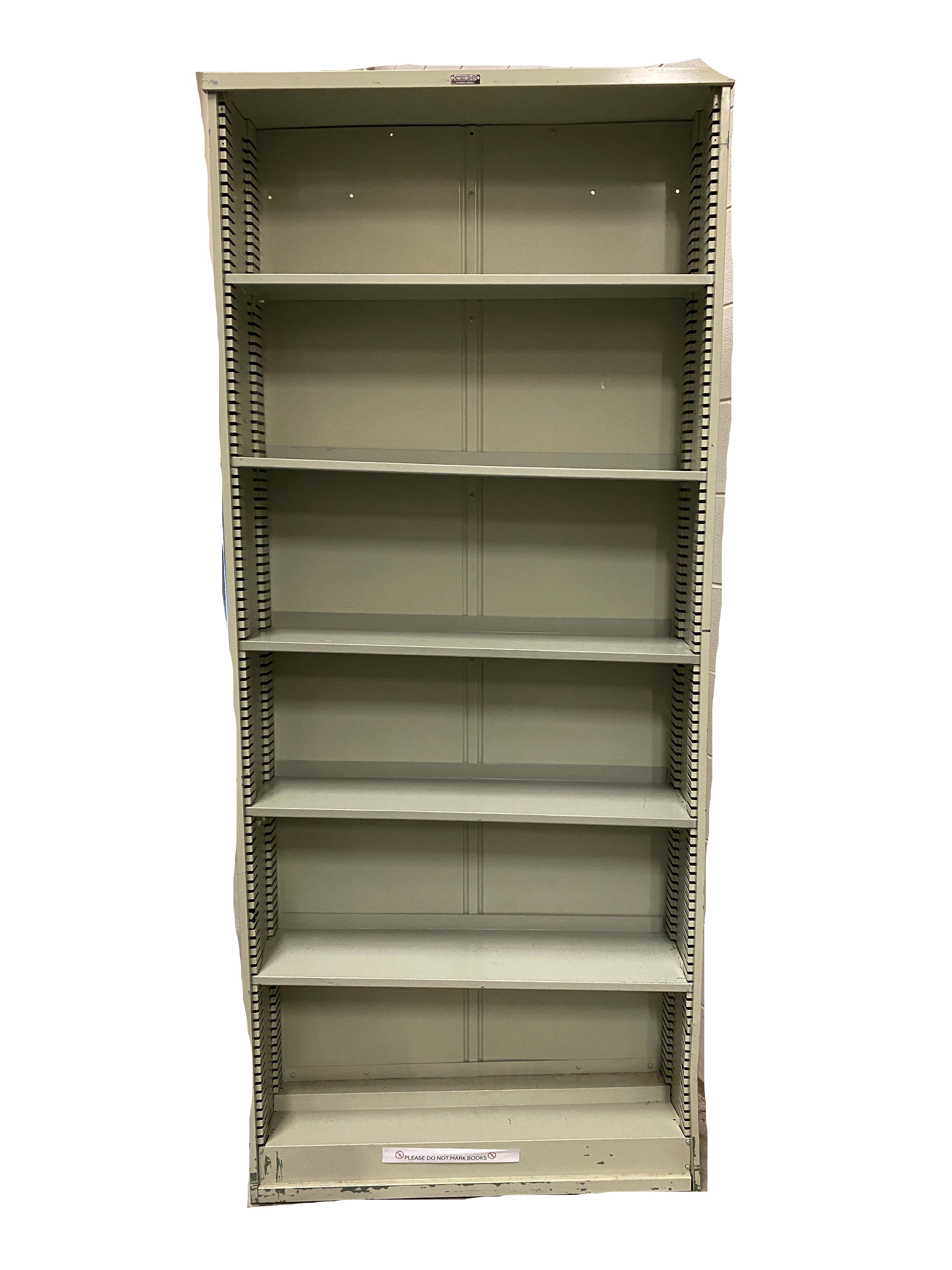 Borroughs Light Tan 6 Tier Adjustable Metal Shelves