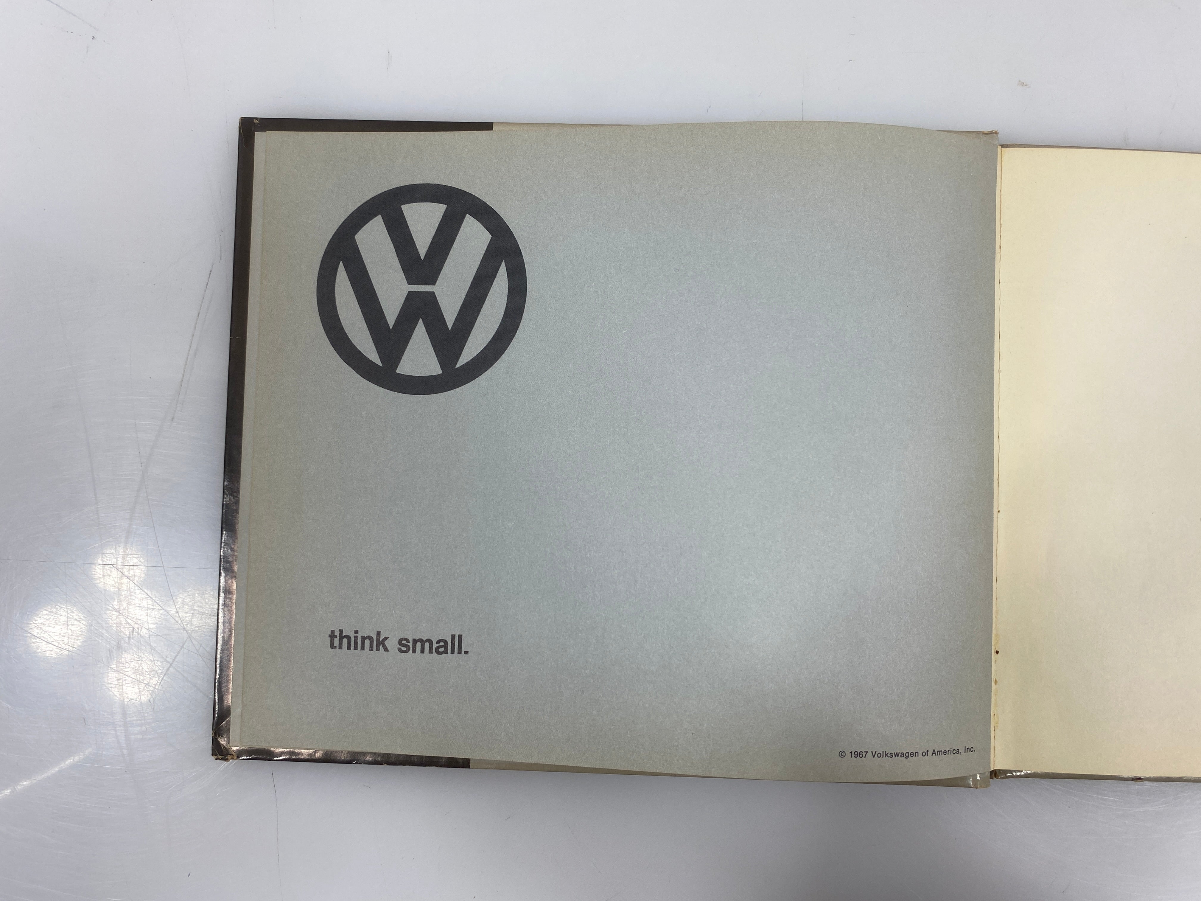 Think Small Volkswagen of America 1967 Ex-Library HC
