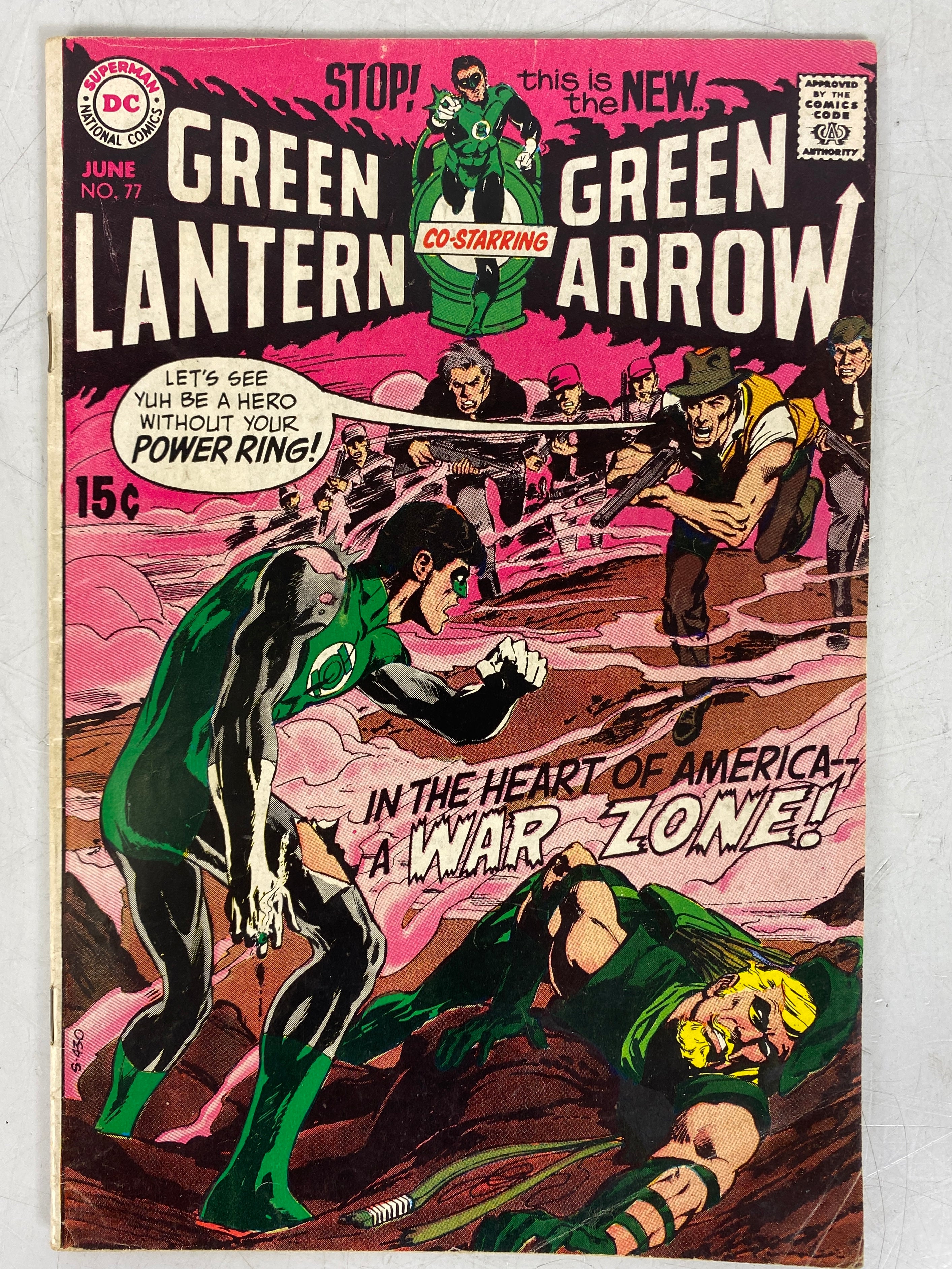Green Lantern, Green Arrow #77 (1970) Neal Adams Cover