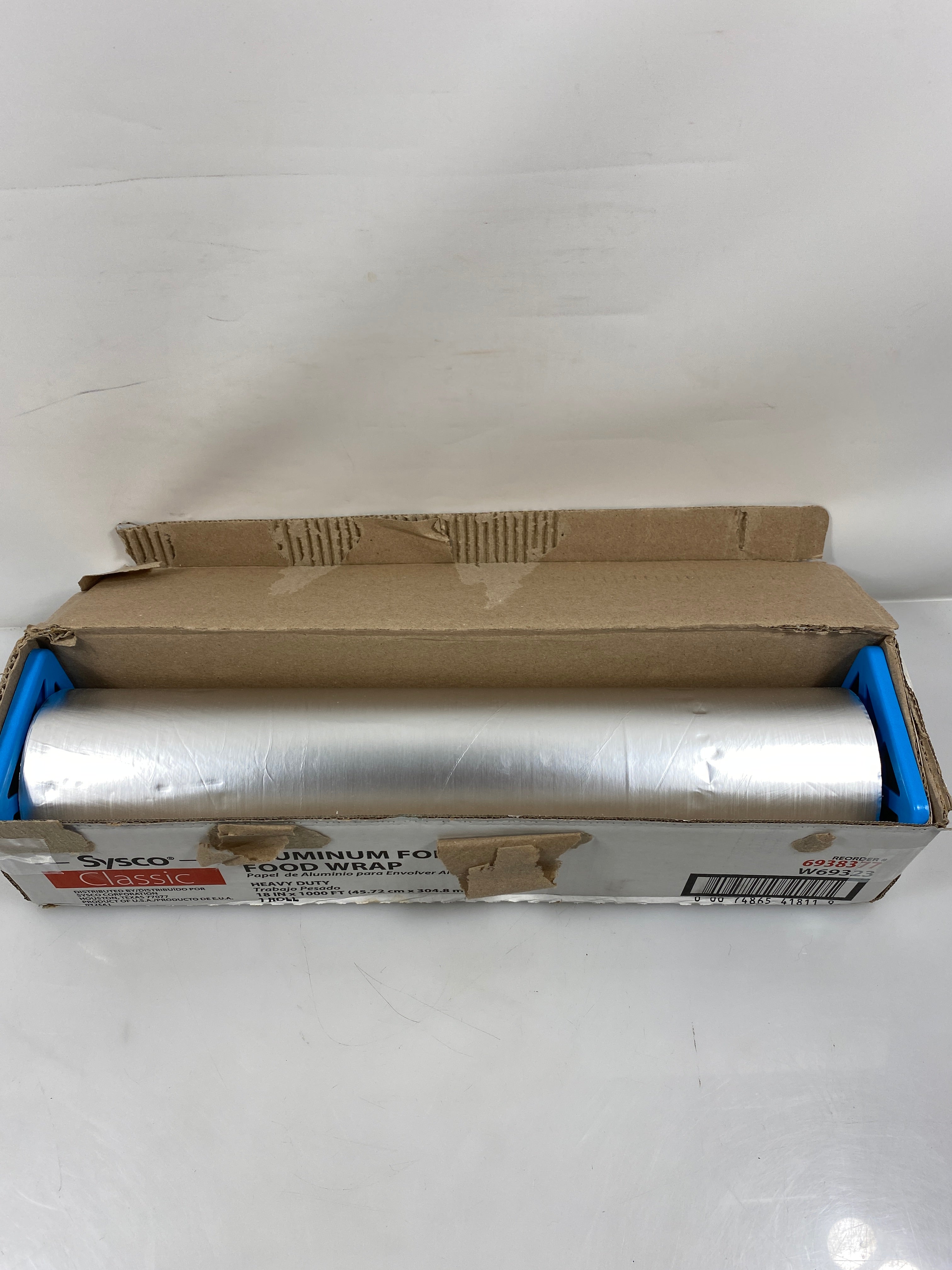 Opened Sysco Heavy Duty Aluminum Foil 1000 Ft.