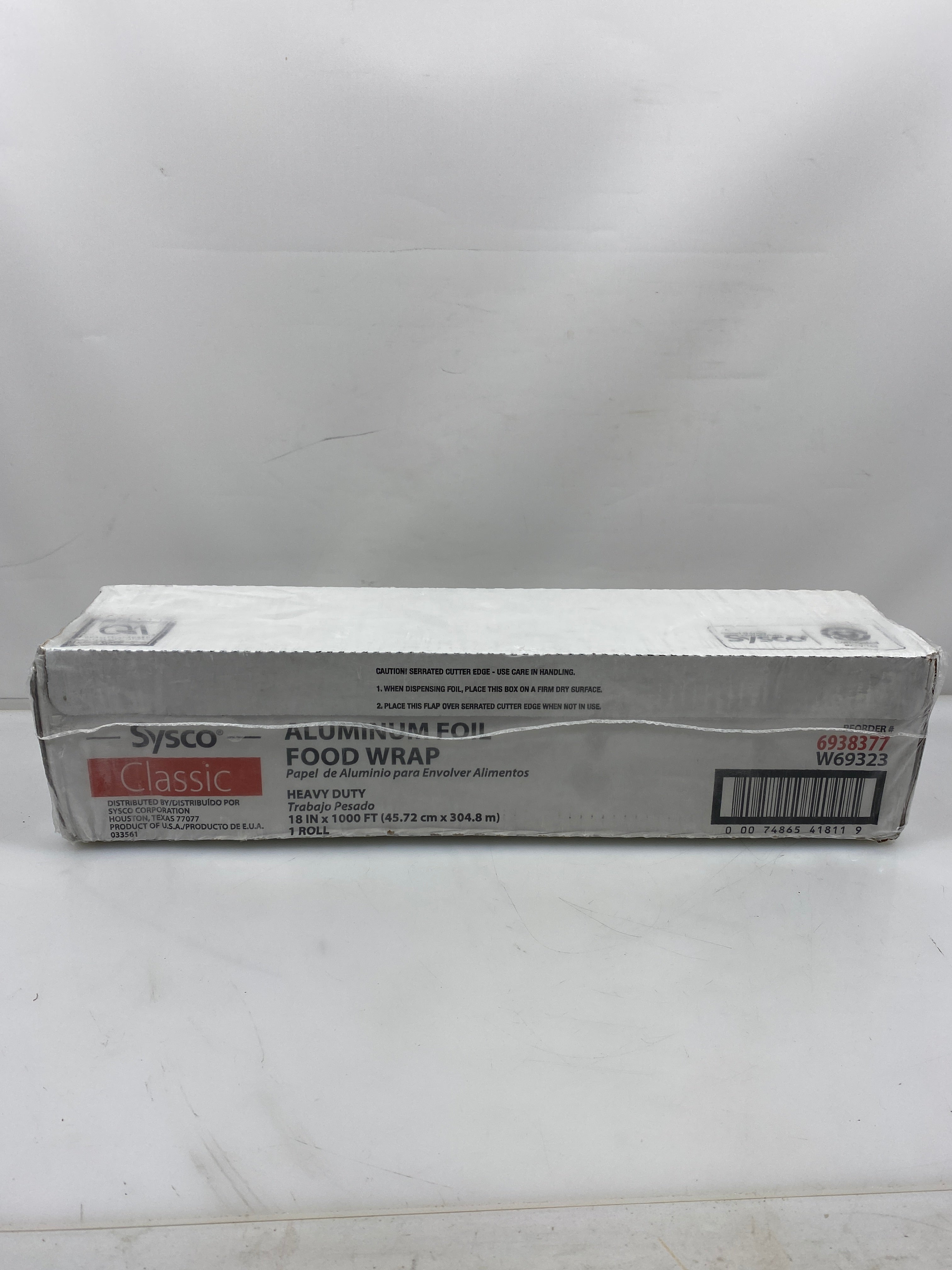 Sealed Sysco Heavy Duty Aluminum Foil 1000 Ft.