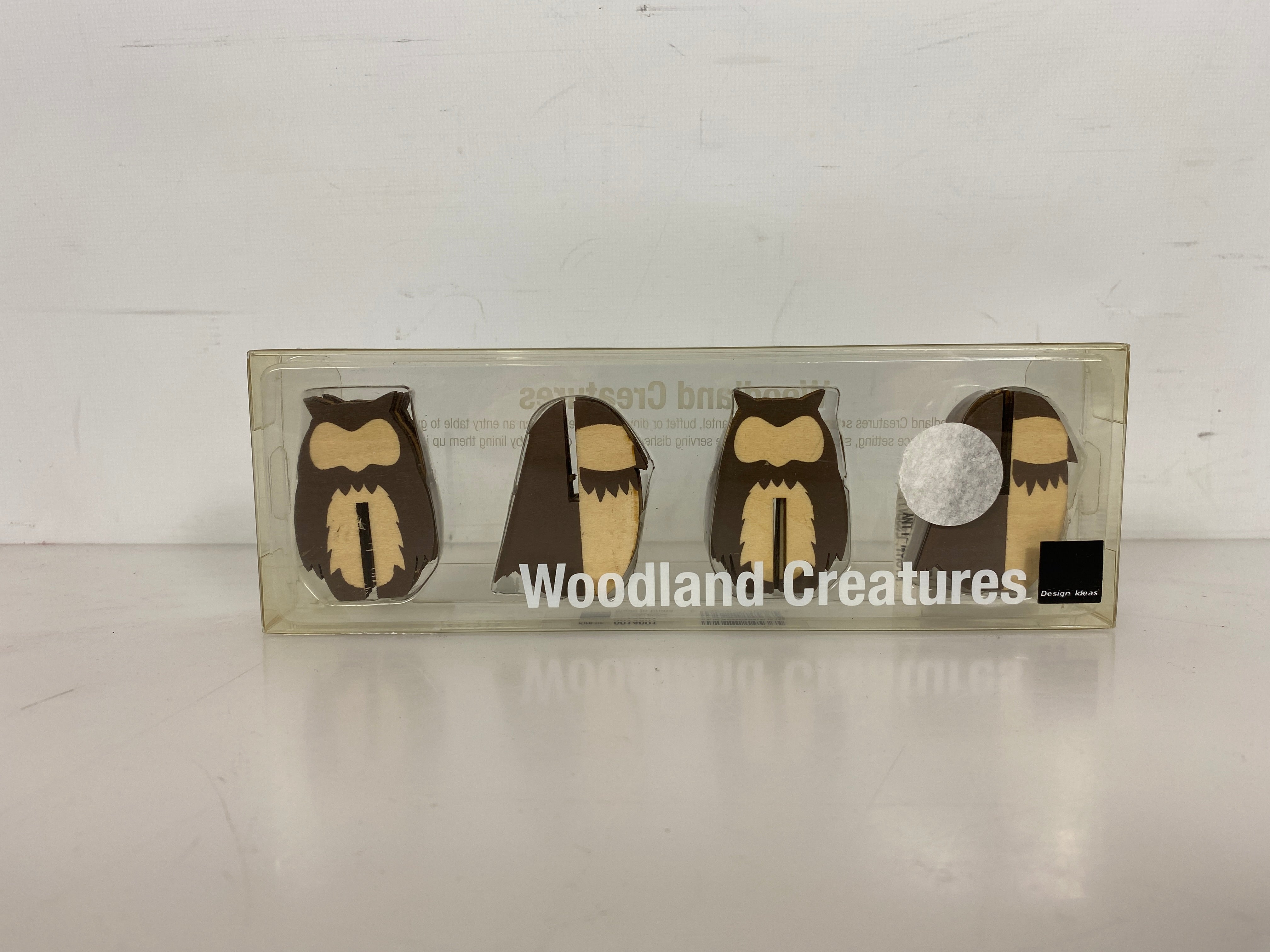 Design Ideas Wooden Owls Set of 8