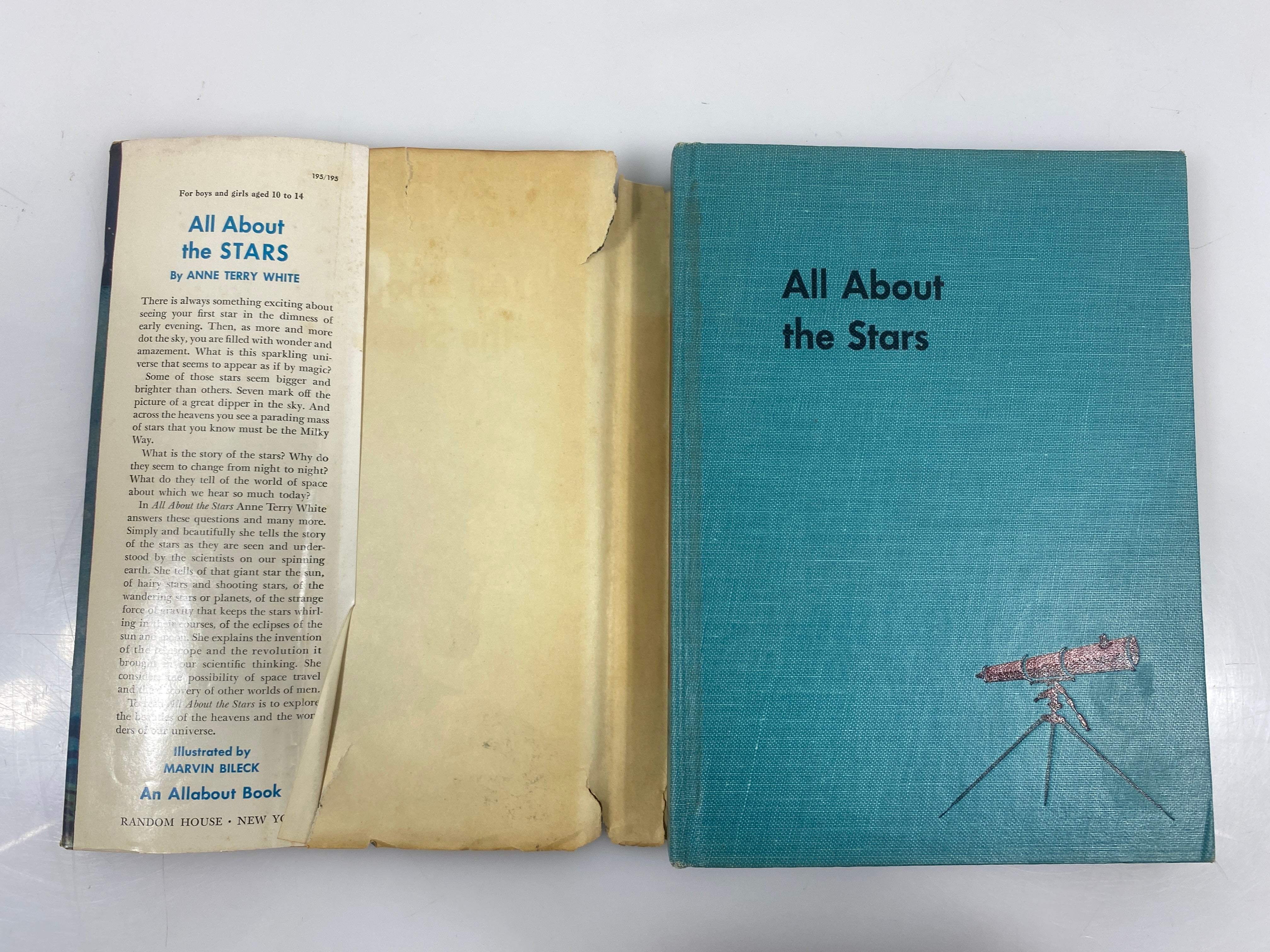 All About the Stars Anne Terry White Random House 1954 HCDJ