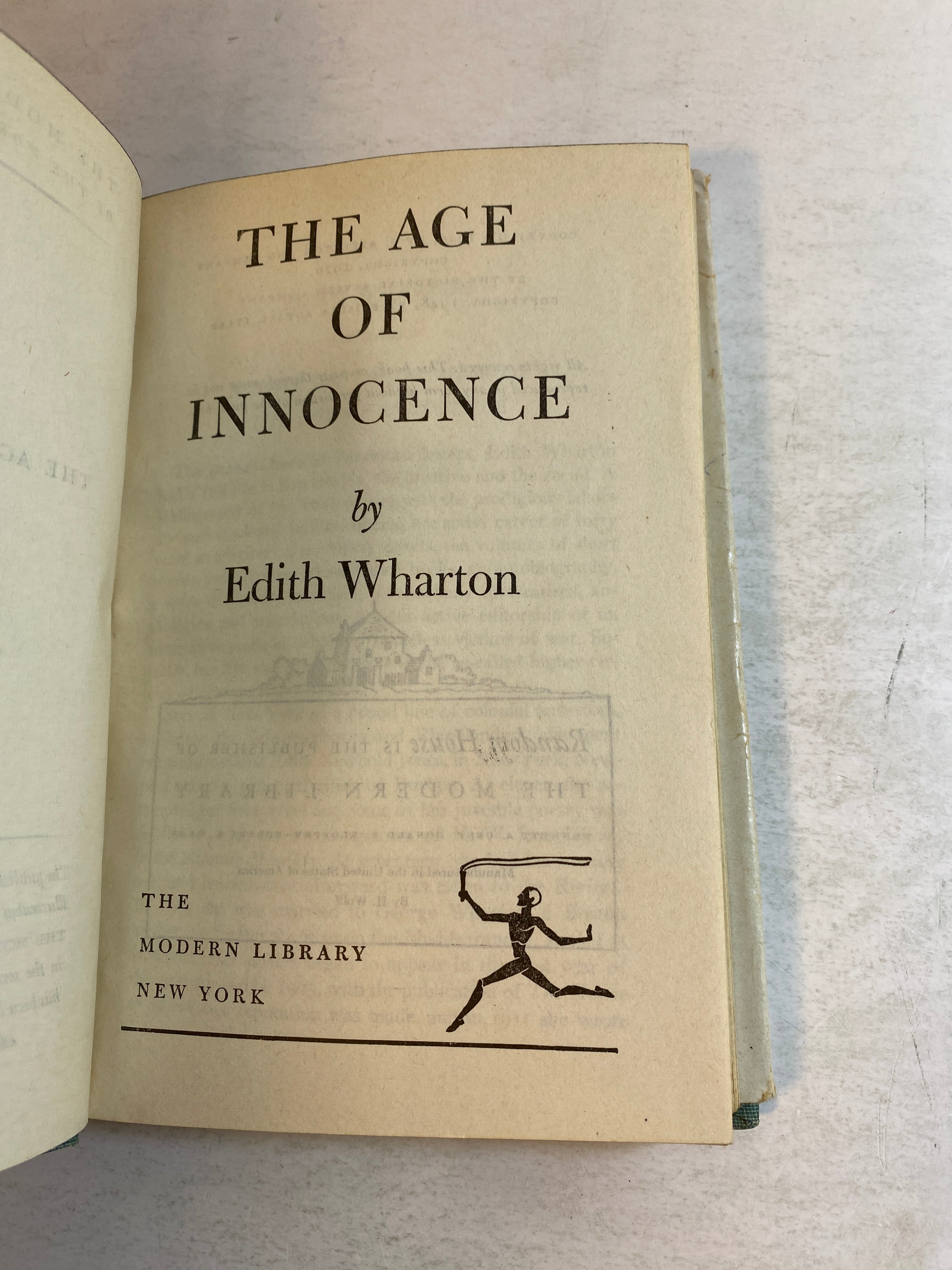 The Age of Innocence Edith Wharton HCDJ 1948