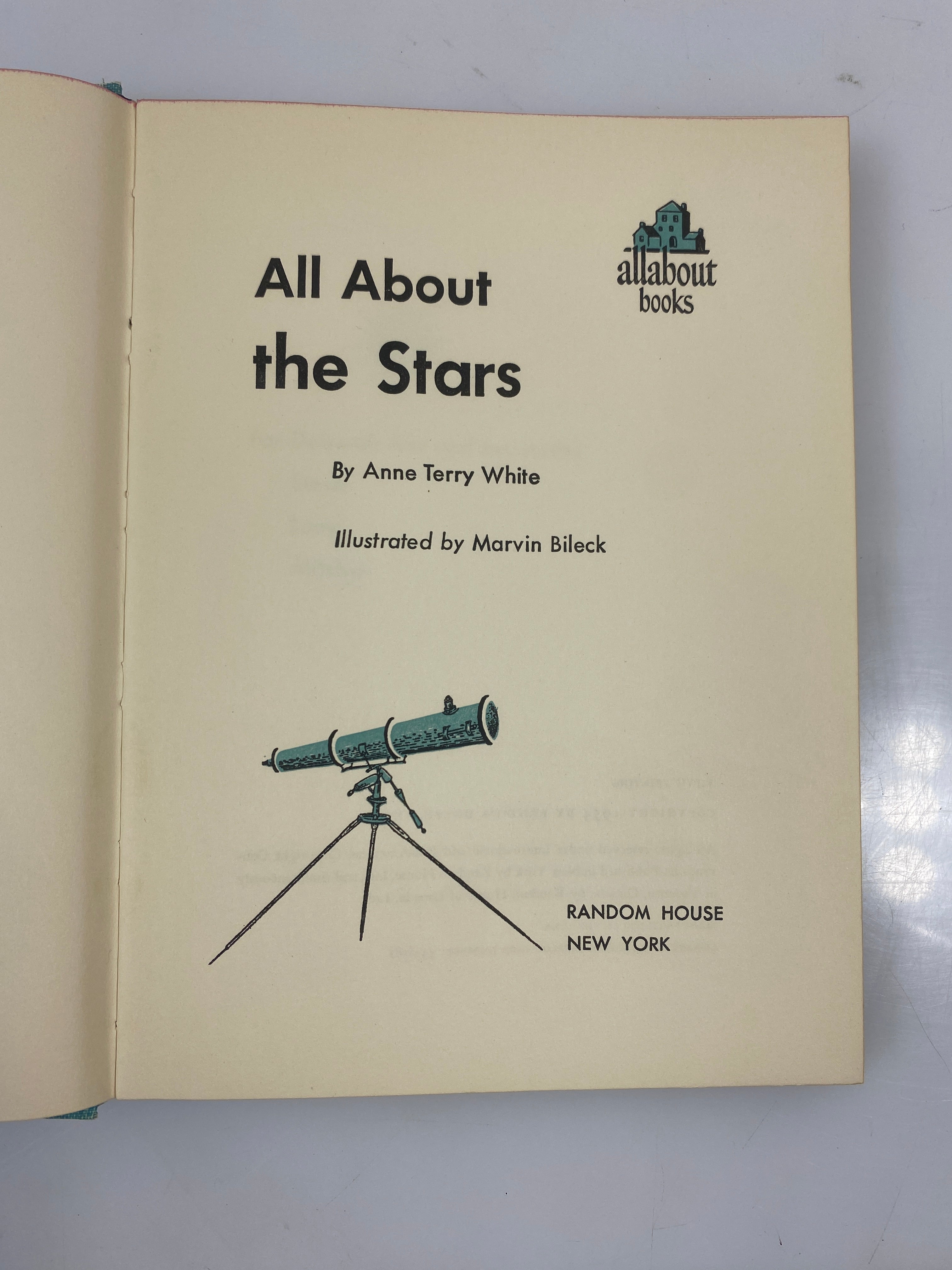 All About the Stars Anne Terry White Random House 1954 HCDJ