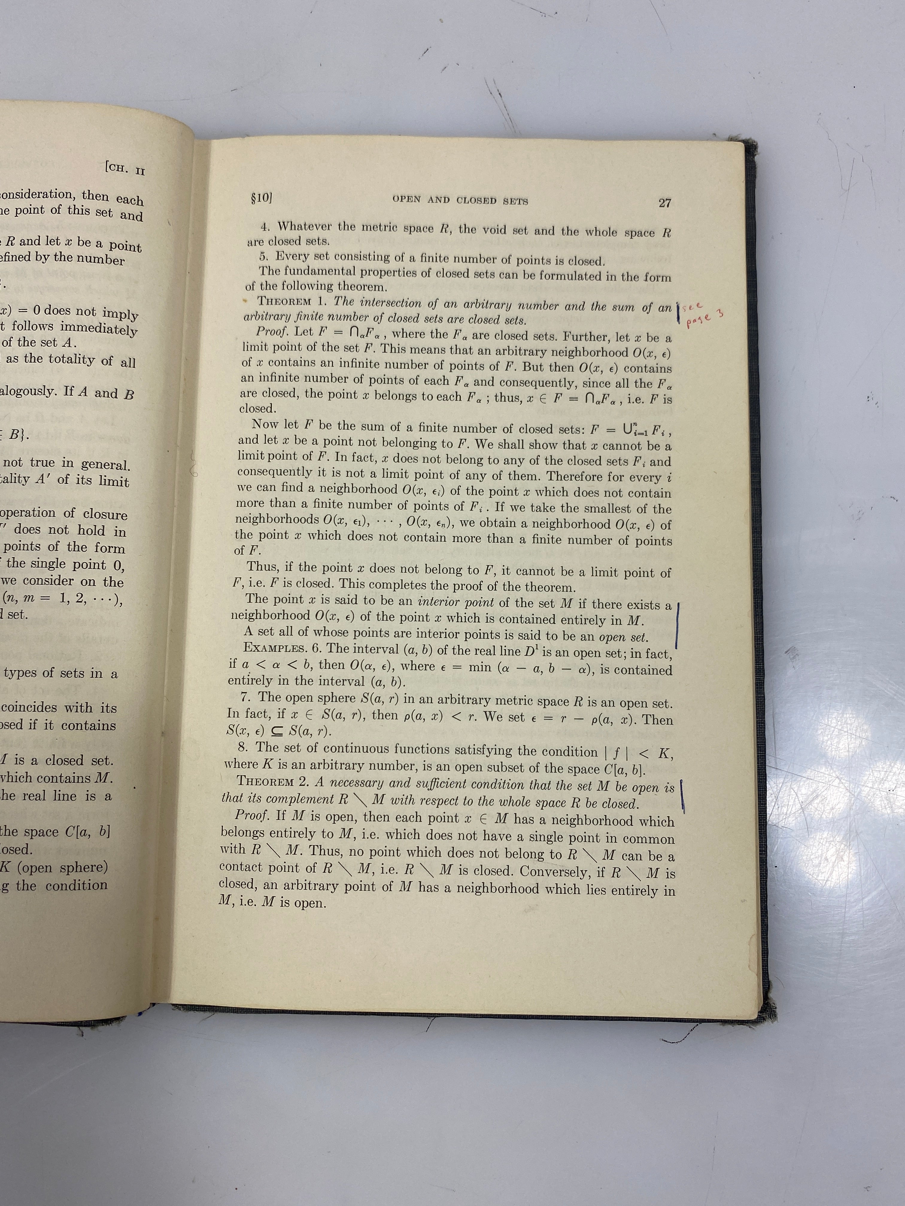 Elements of the Theory of Functions and Functional Analysis Vol. 1 Ex-library HC