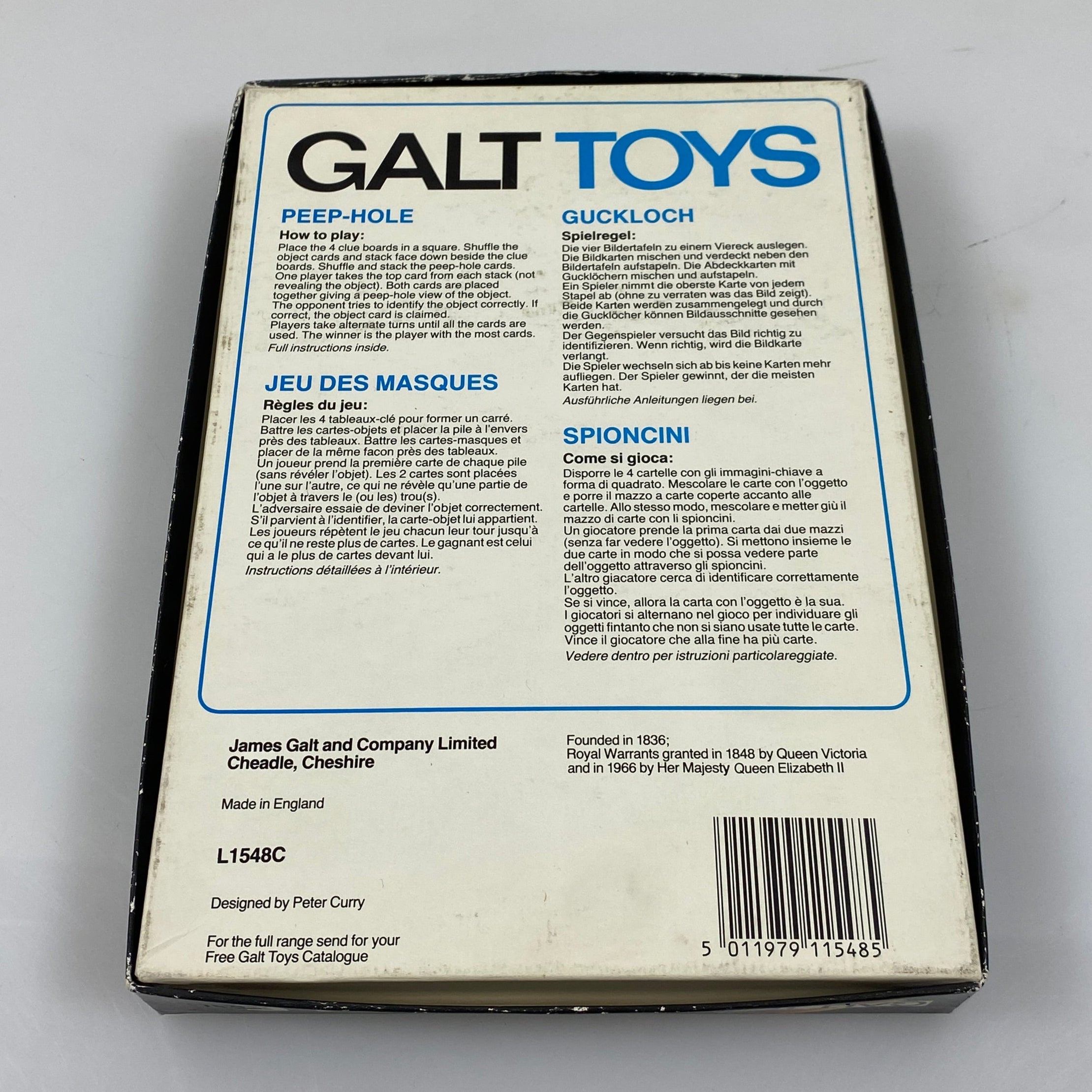 Galt Toys "Peep-Hole" Object Identification Game