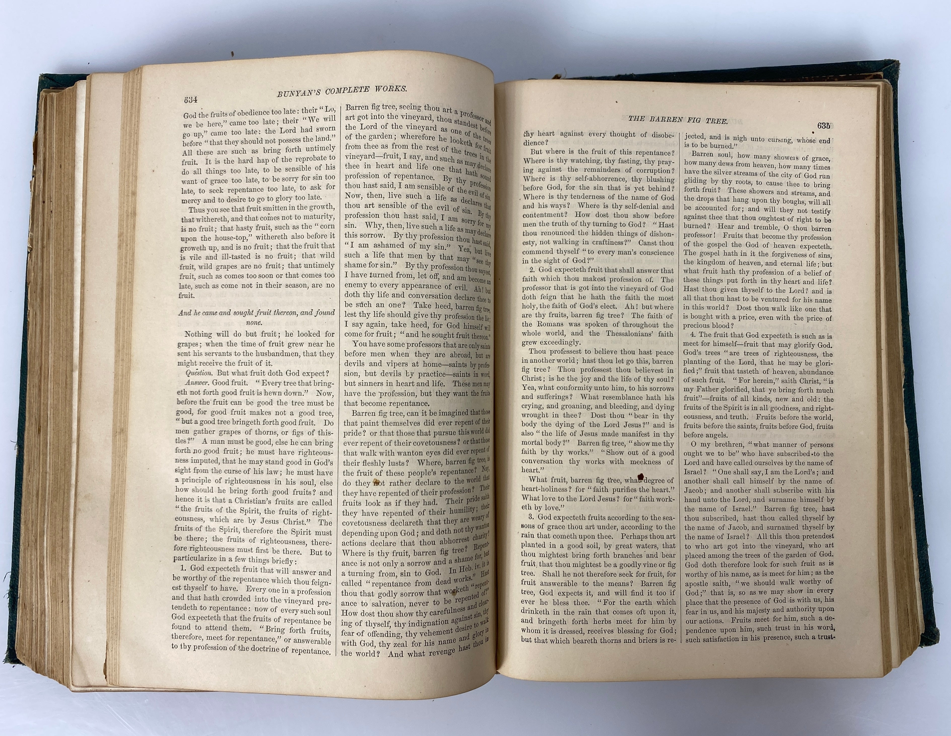 Complete Works of John Bunyan 1873 Illustrated Edition Antique HC