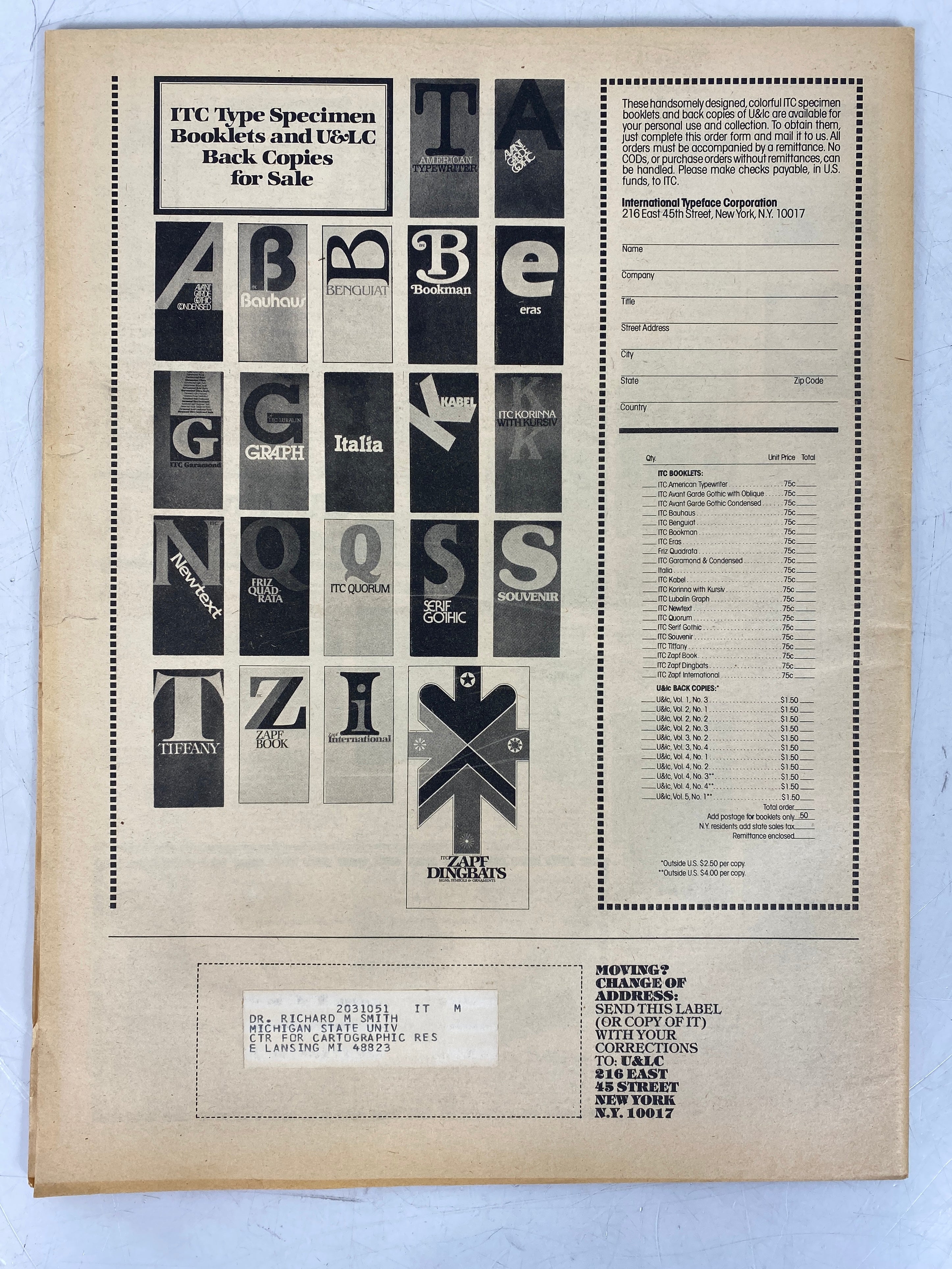 Lot of 4 Upper and Lower Case Magazine (1978) Complete