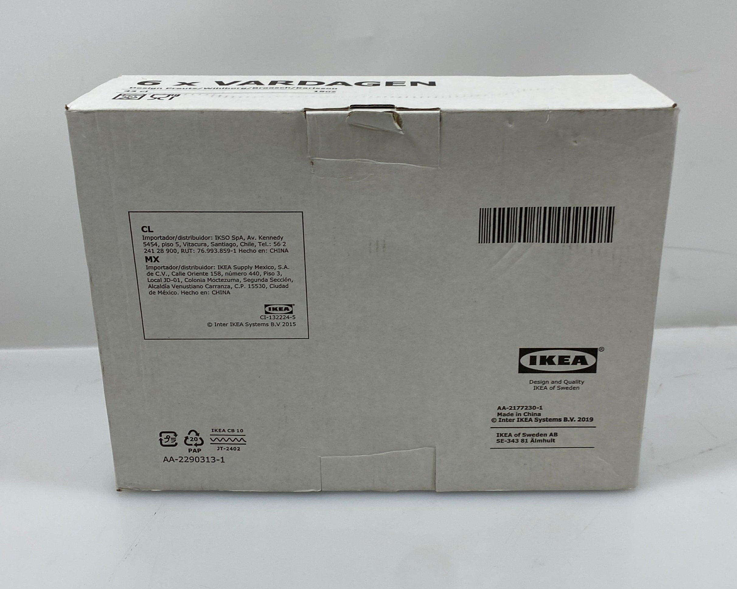 Ikea Vardagen 6 Pack of Glass Tumblers *New*
