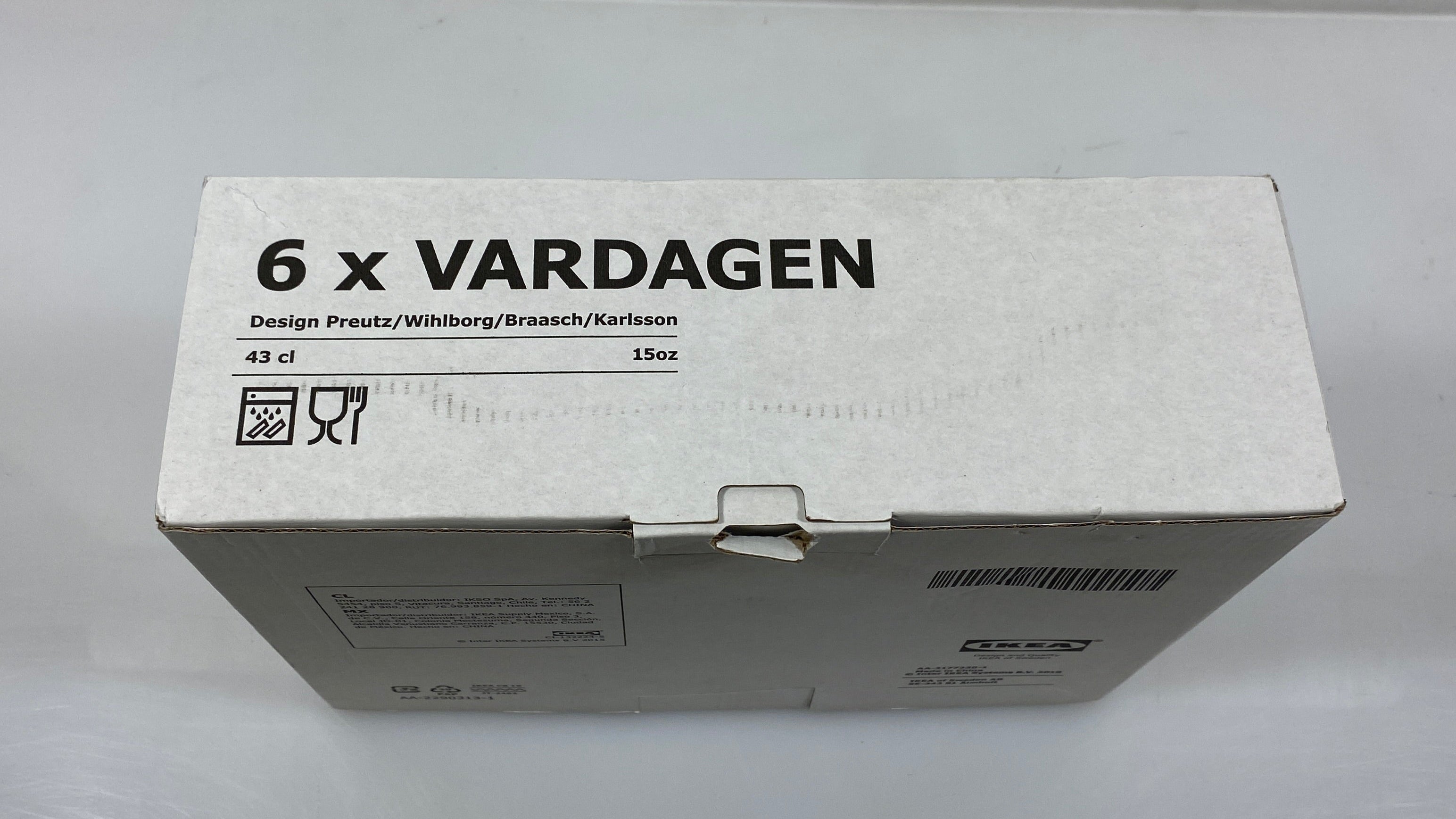 Ikea Vardagen 6 Pack of Glass Tumblers *New*