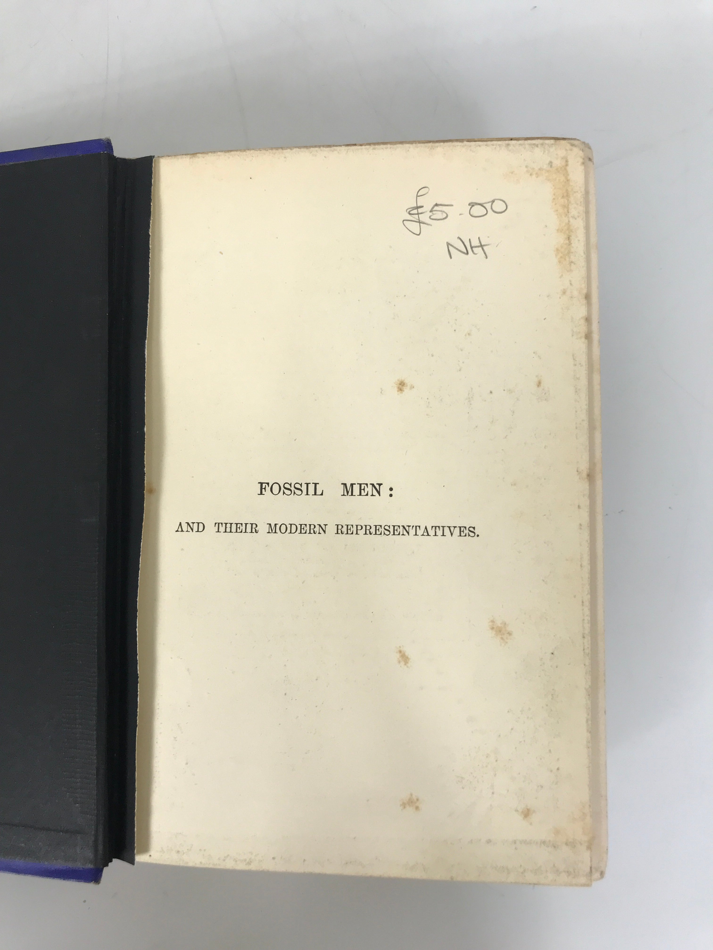 Fossil Men & Their Modern Representatives Dawson 1888 3rd Ed HC