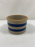Blue Striped Flower Pot