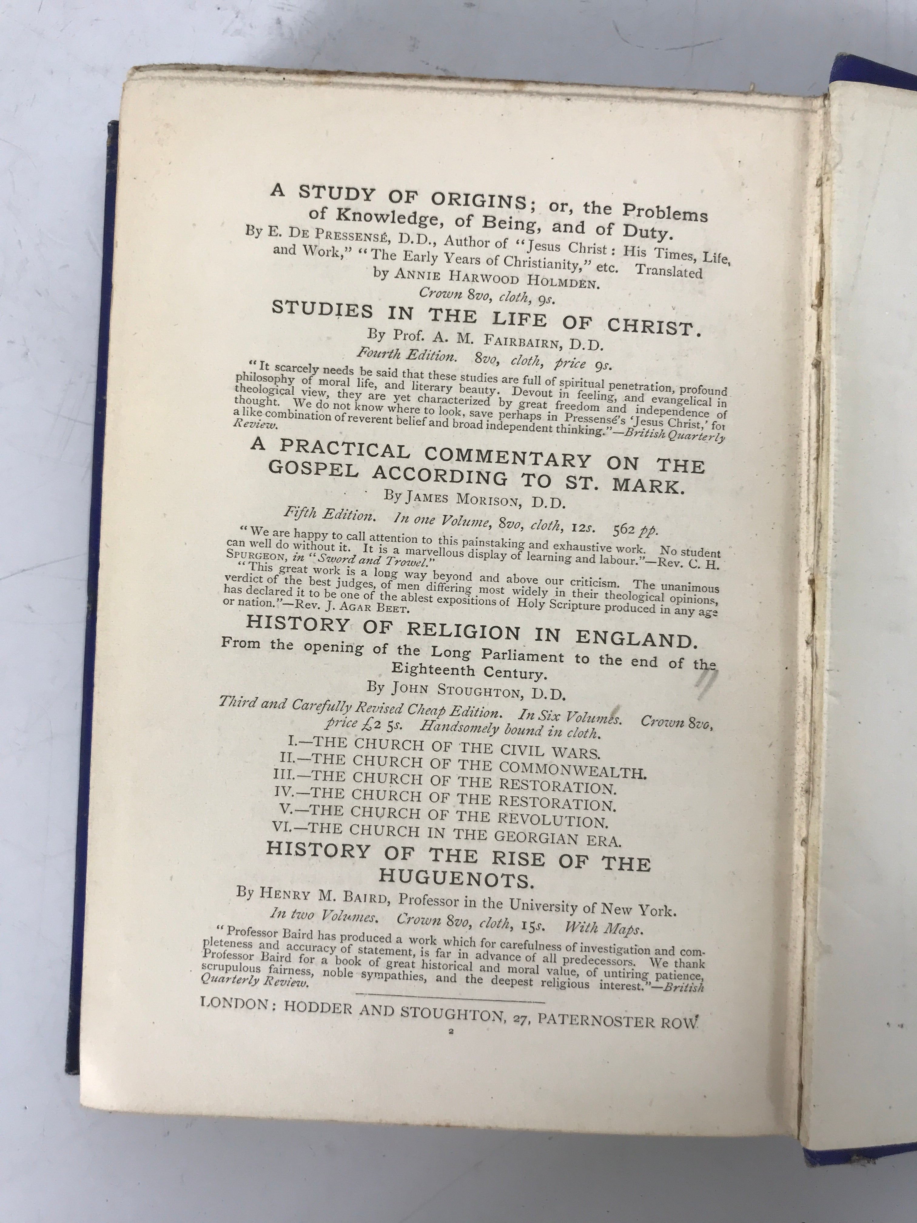 Fossil Men & Their Modern Representatives Dawson 1888 3rd Ed HC