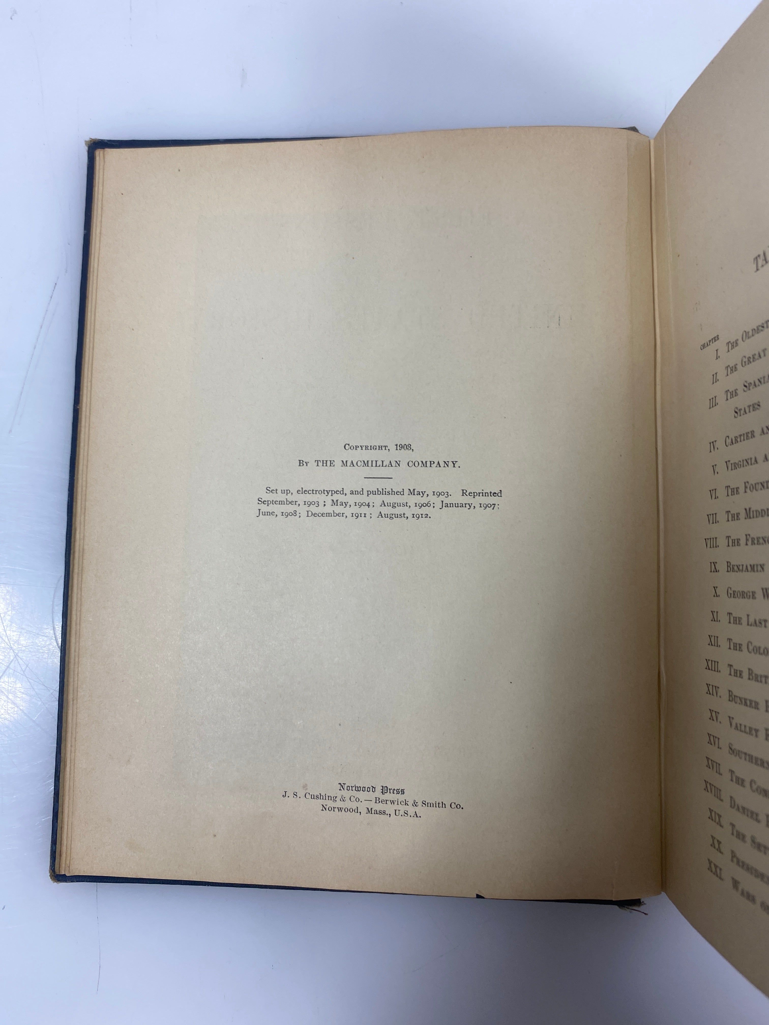First Lessons in United State History Channing 1912 HC