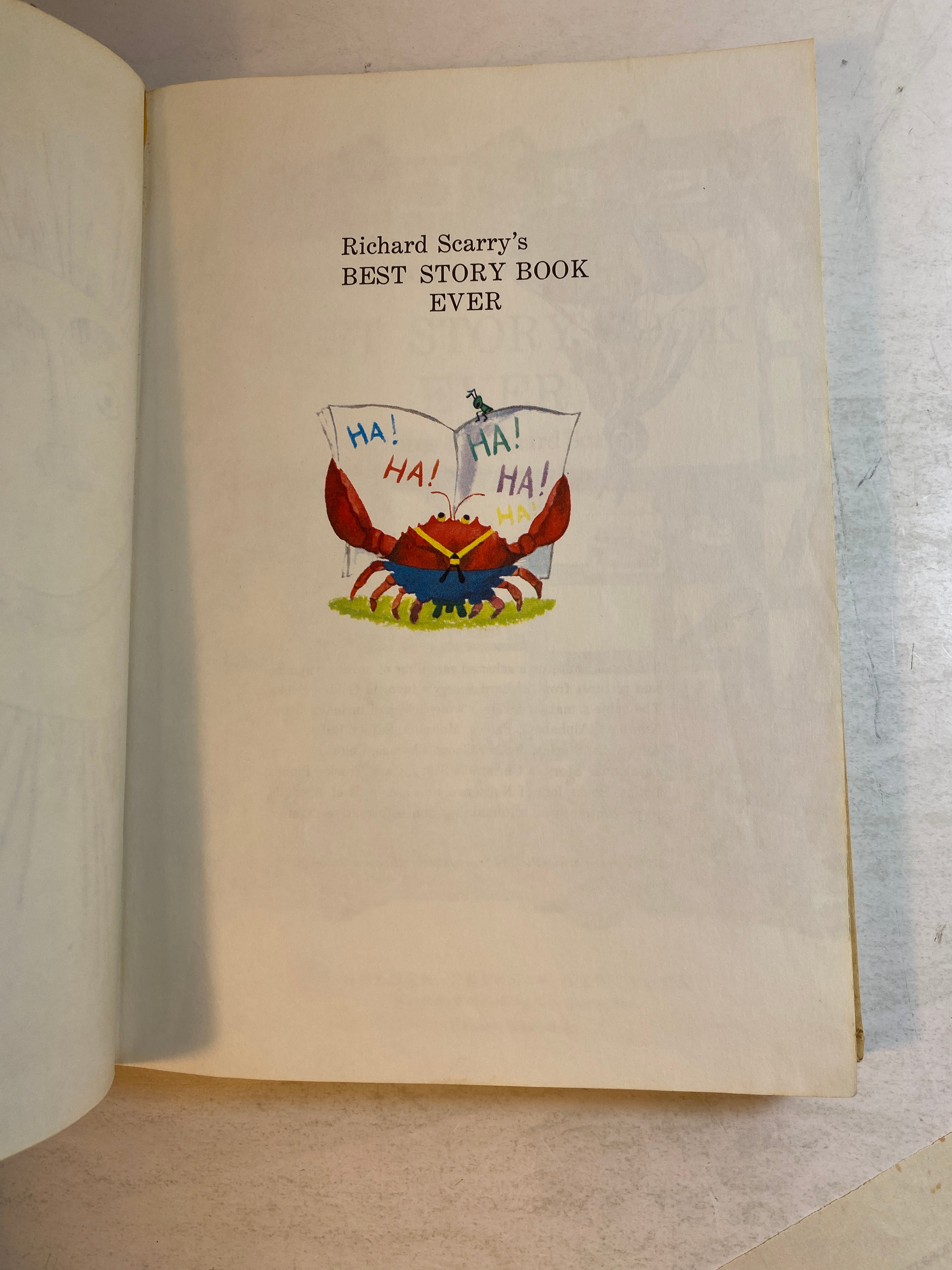 Richard Scarry's Best Story Book Ever HC 1973