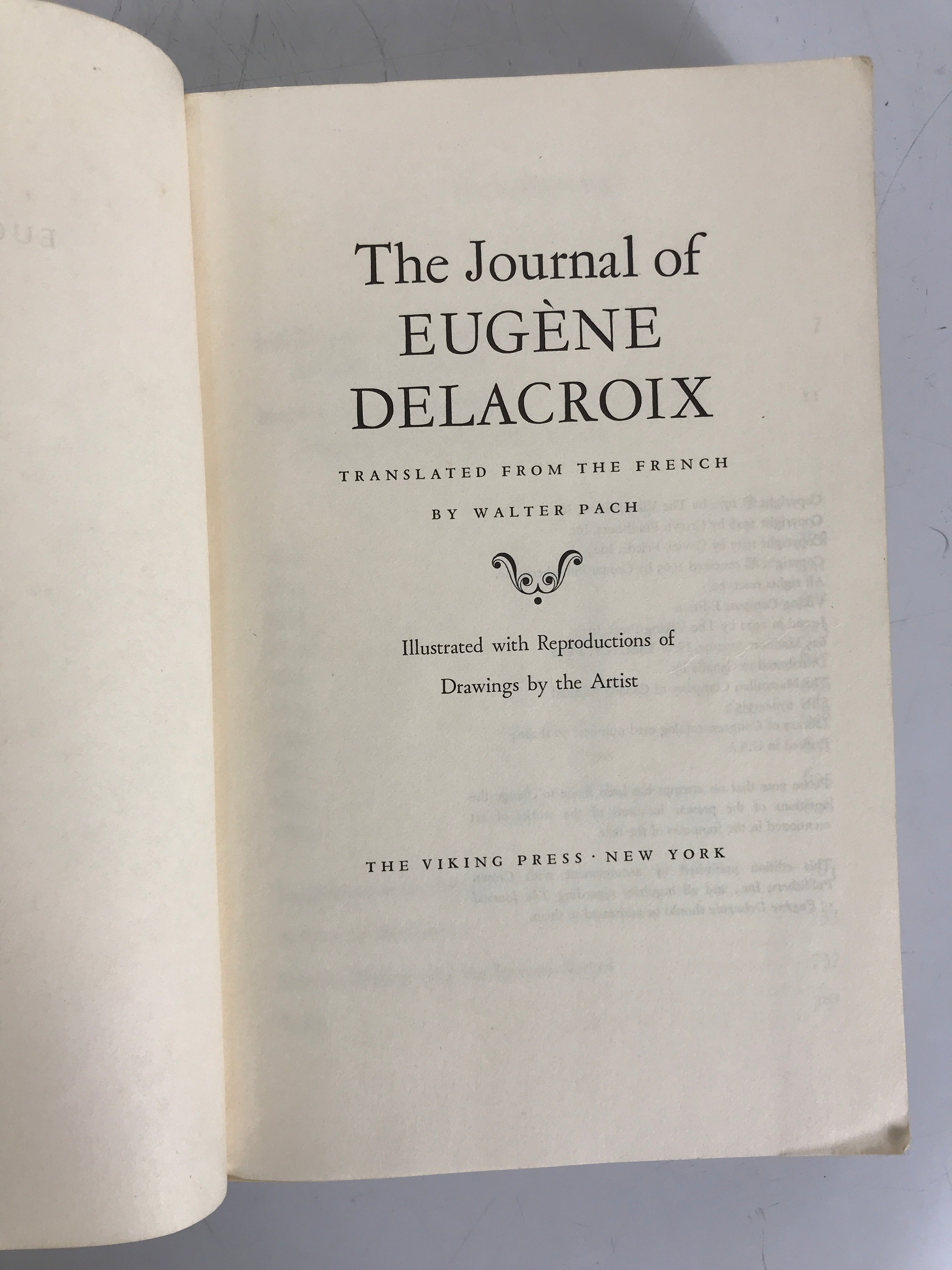 The Journal of Eugene Delacroix Walter Pach Translation 1972 SC