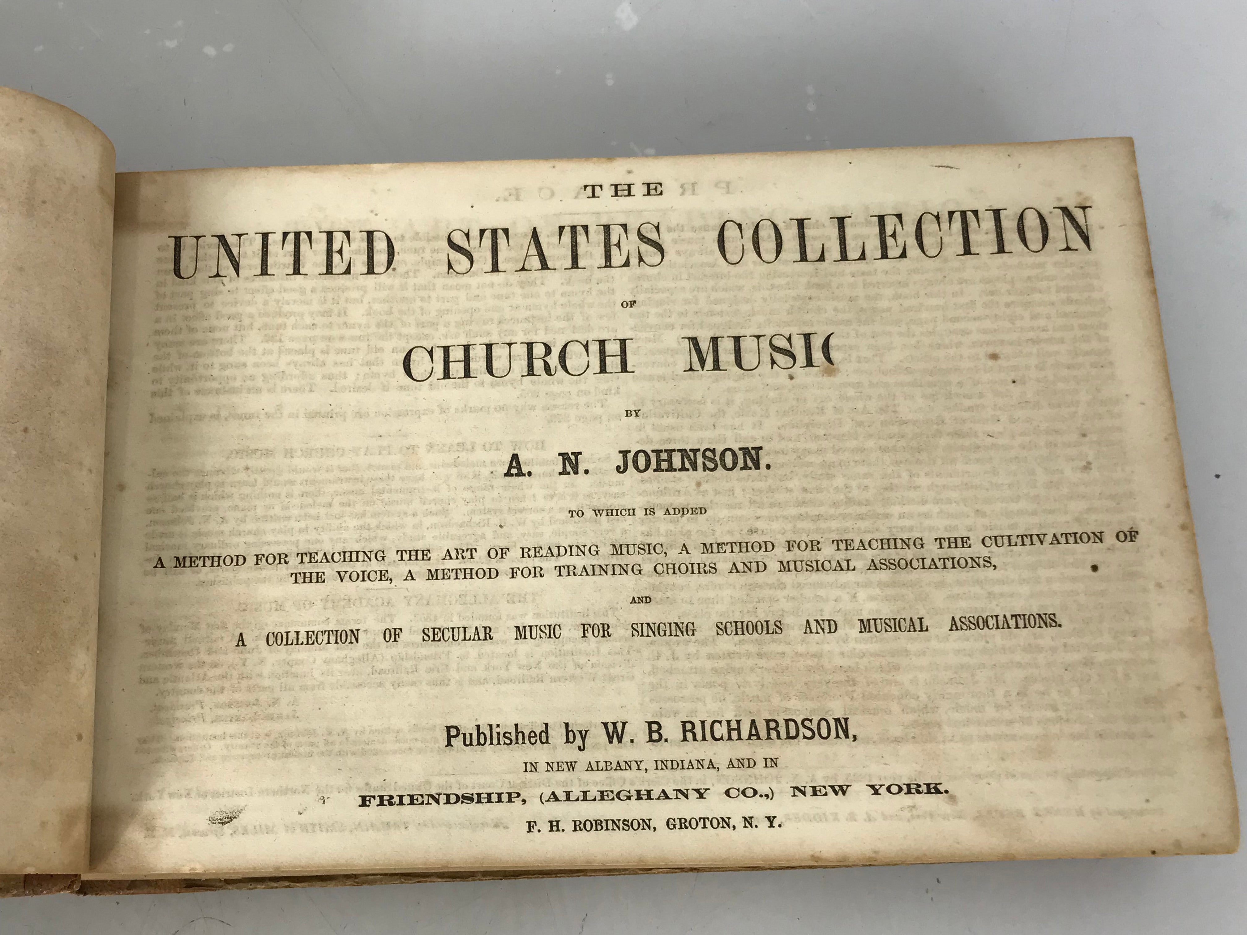 The United States Collection by A.N. Johnson 1865 HC