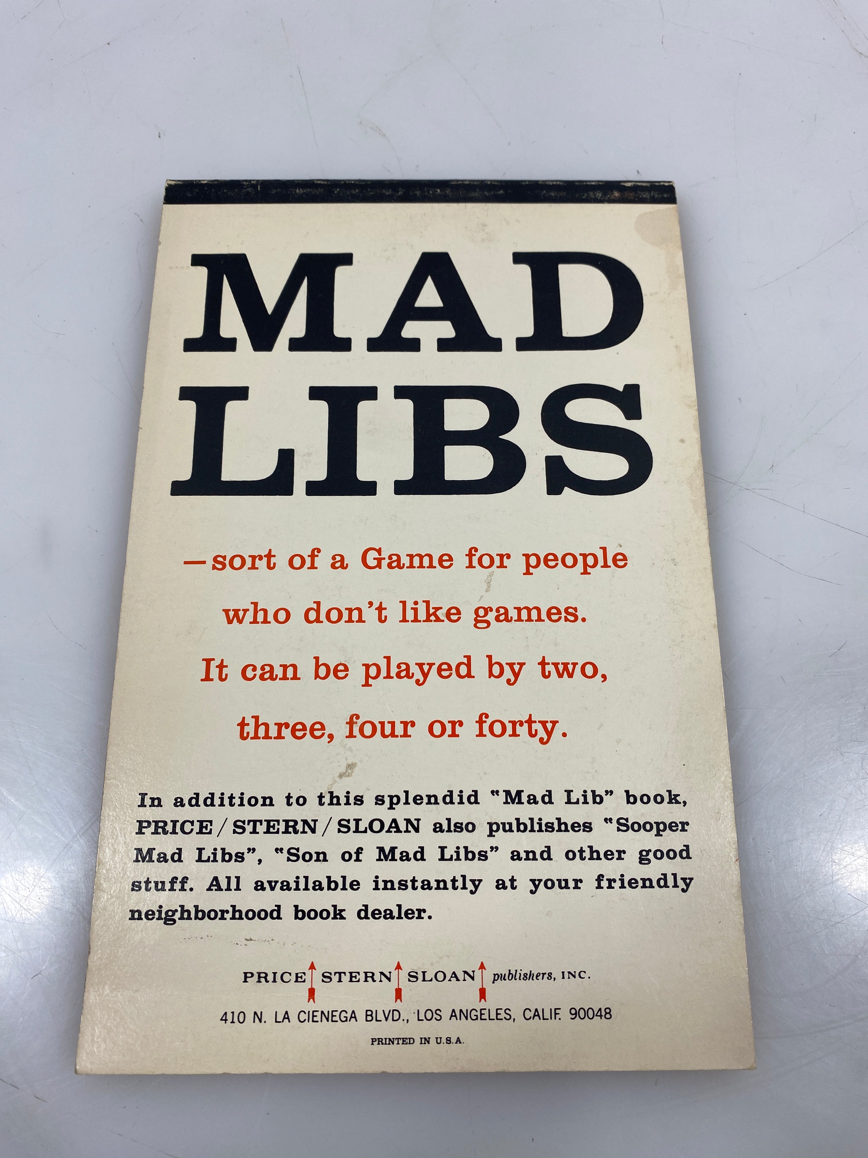 1958 Mad Libs