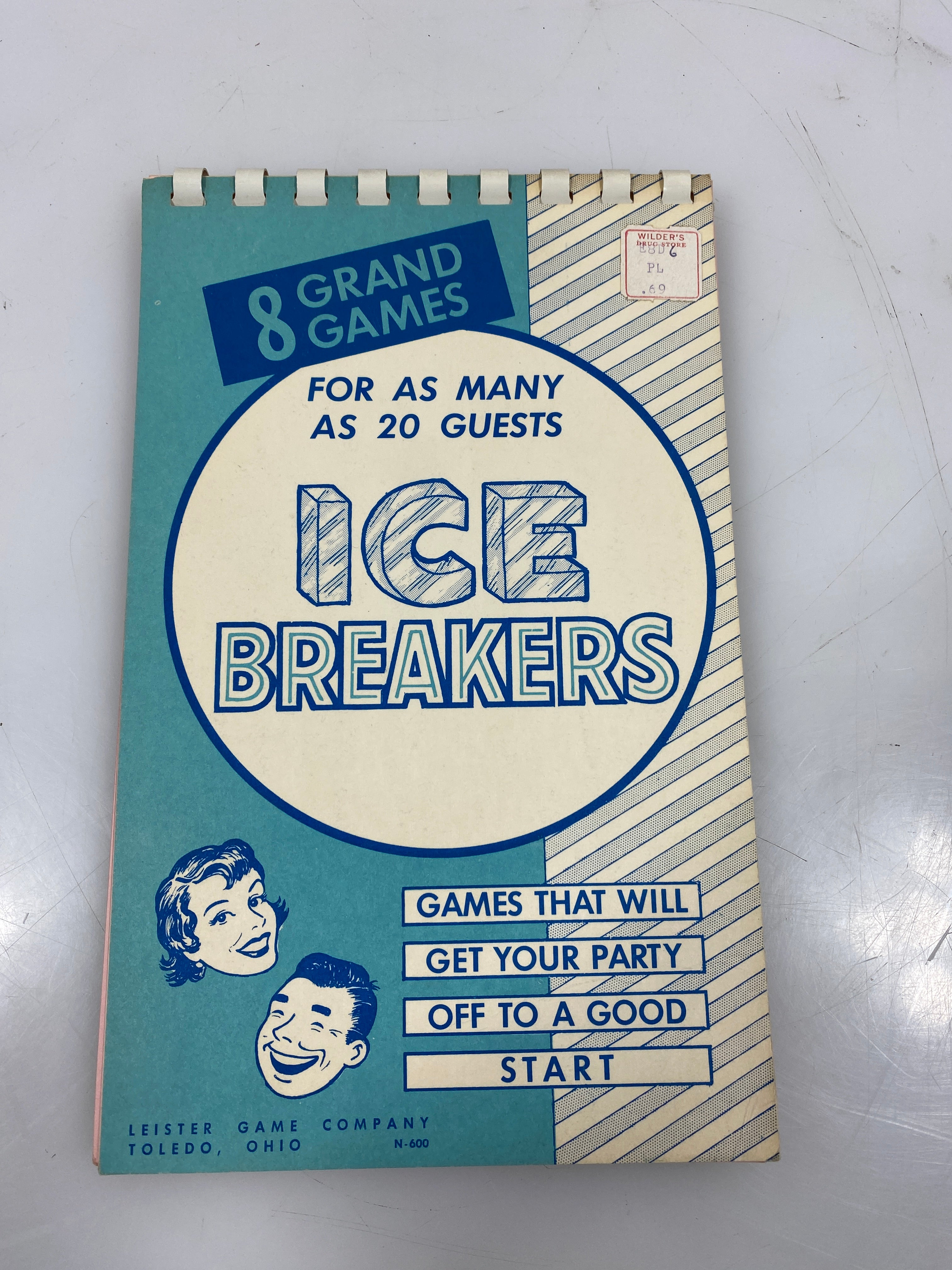 Lot of 5 Leister Game Co. 1957 Party Game Books