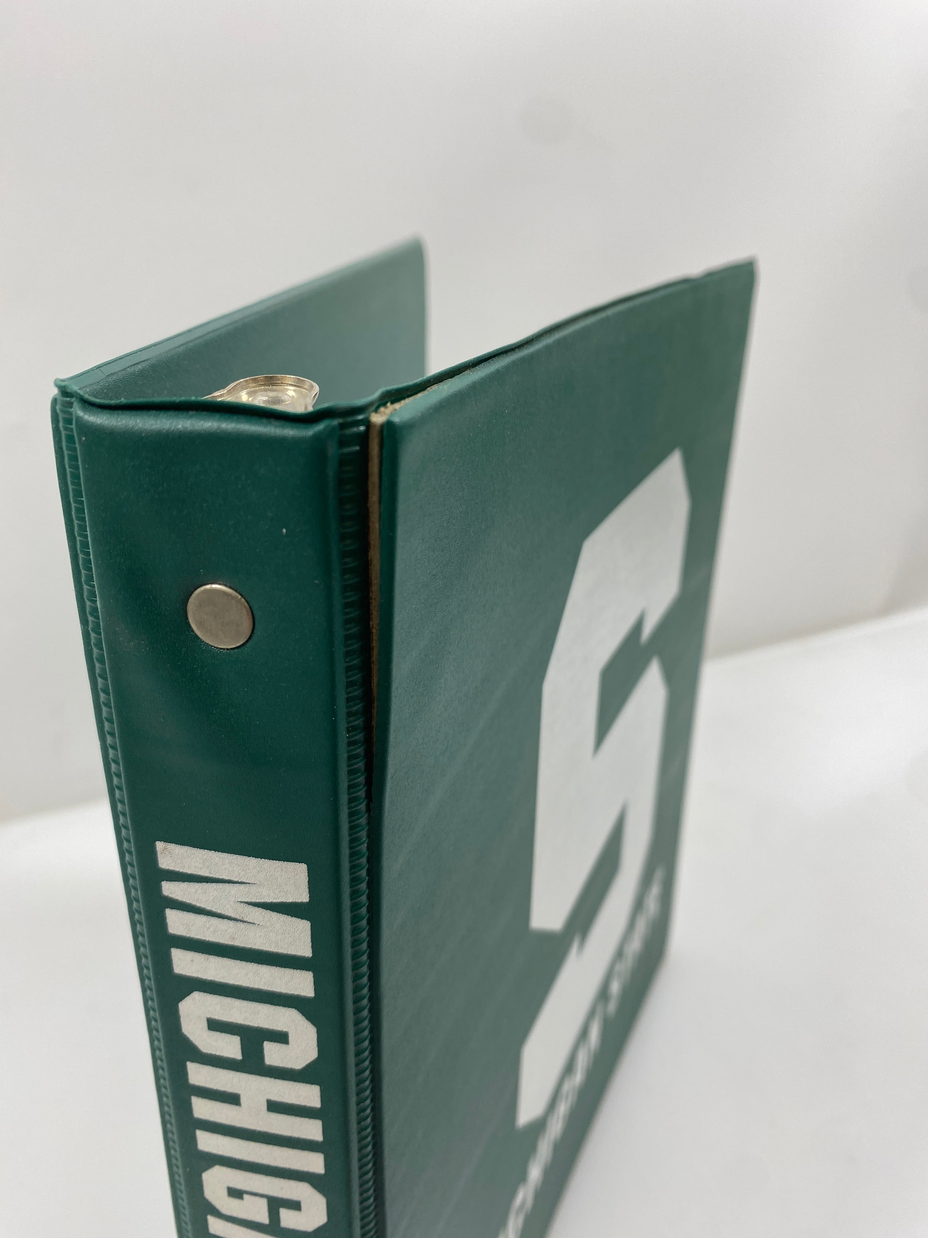 Green Michigan State 3-Ring Binder