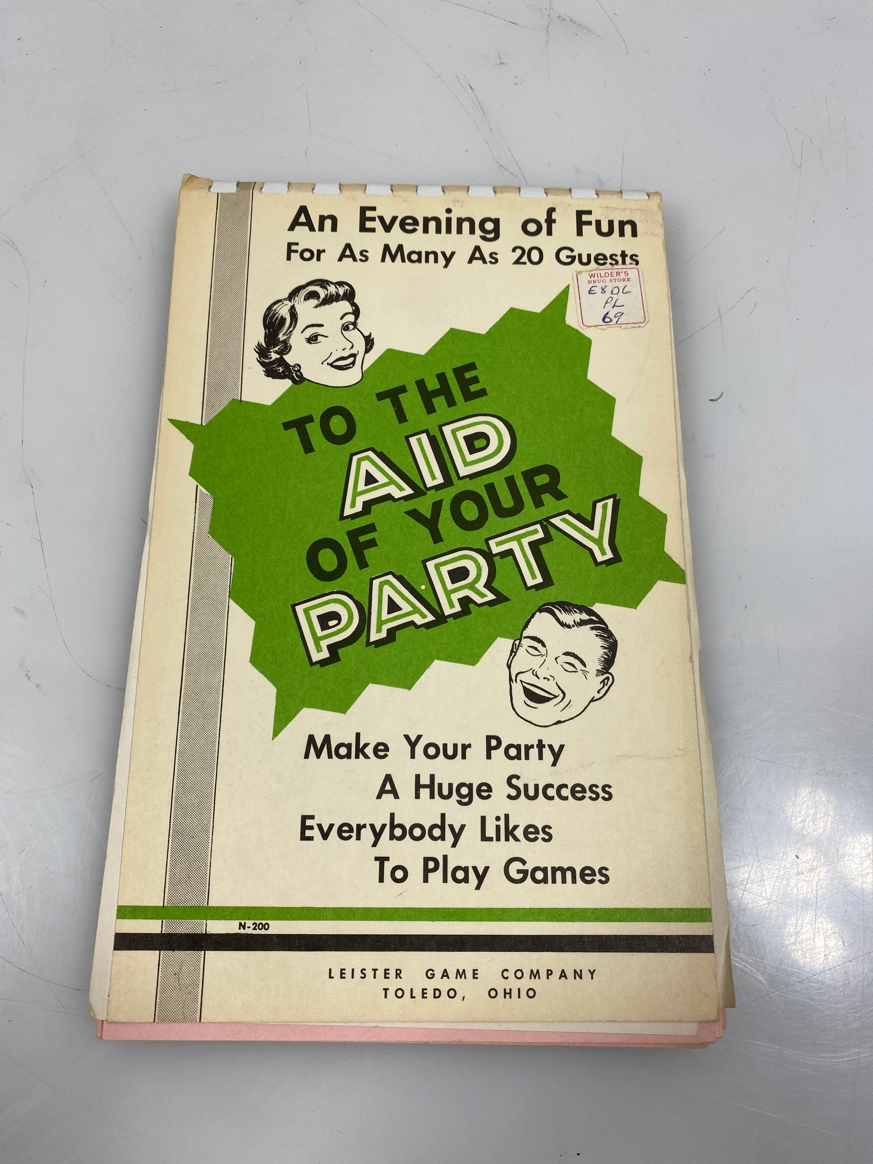 Lot of 5 Leister Game Co. 1957 Party Game Books